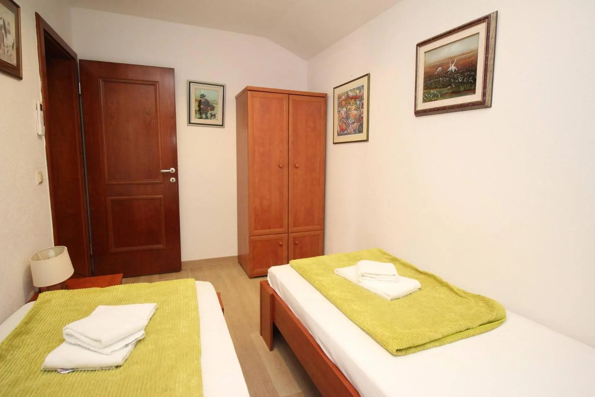 Bedroom, Bed in Apartments Mrkus