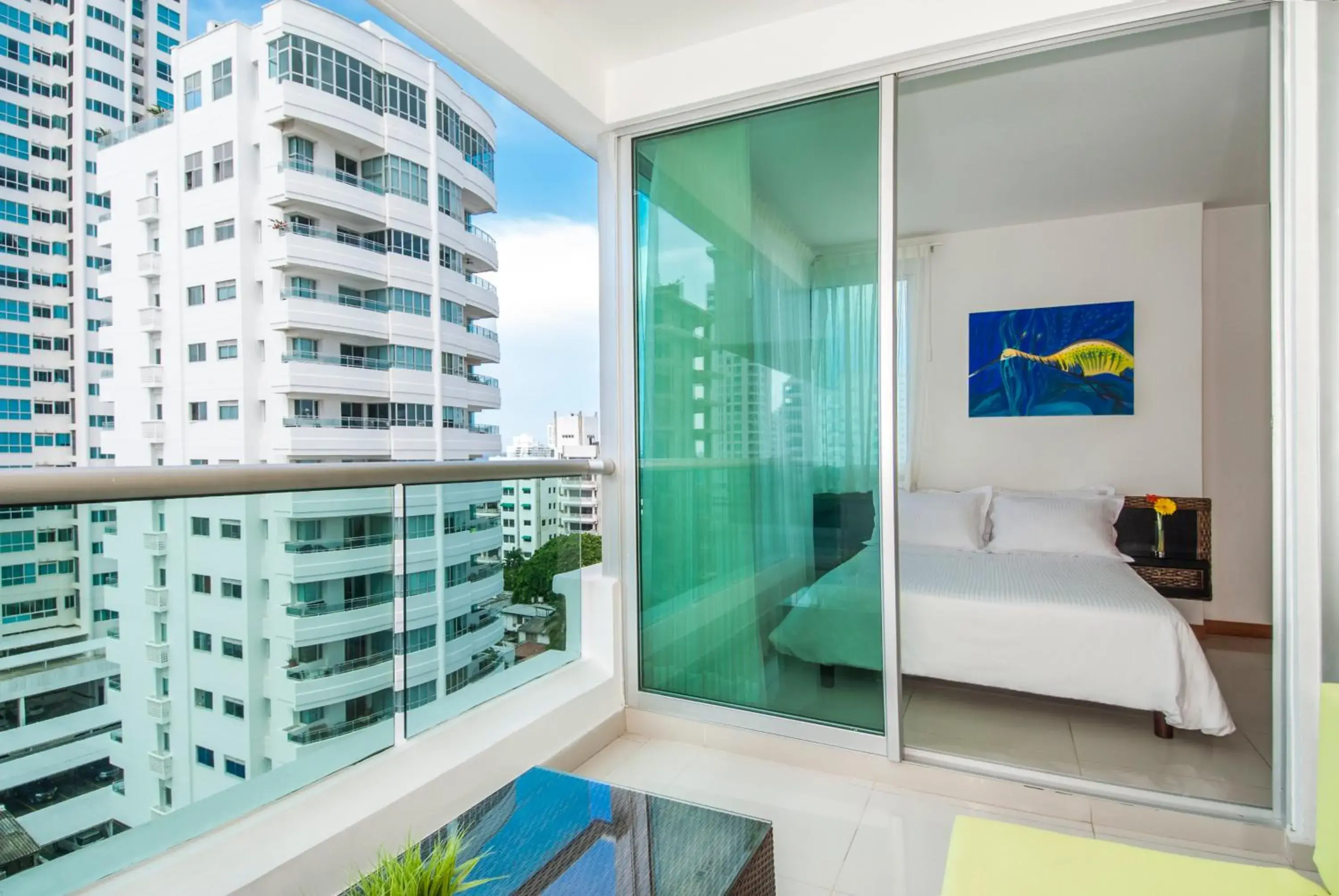 City view, Bed in Travelers Orange Cartagena City view, Bed in Travelers Orange Cartagena