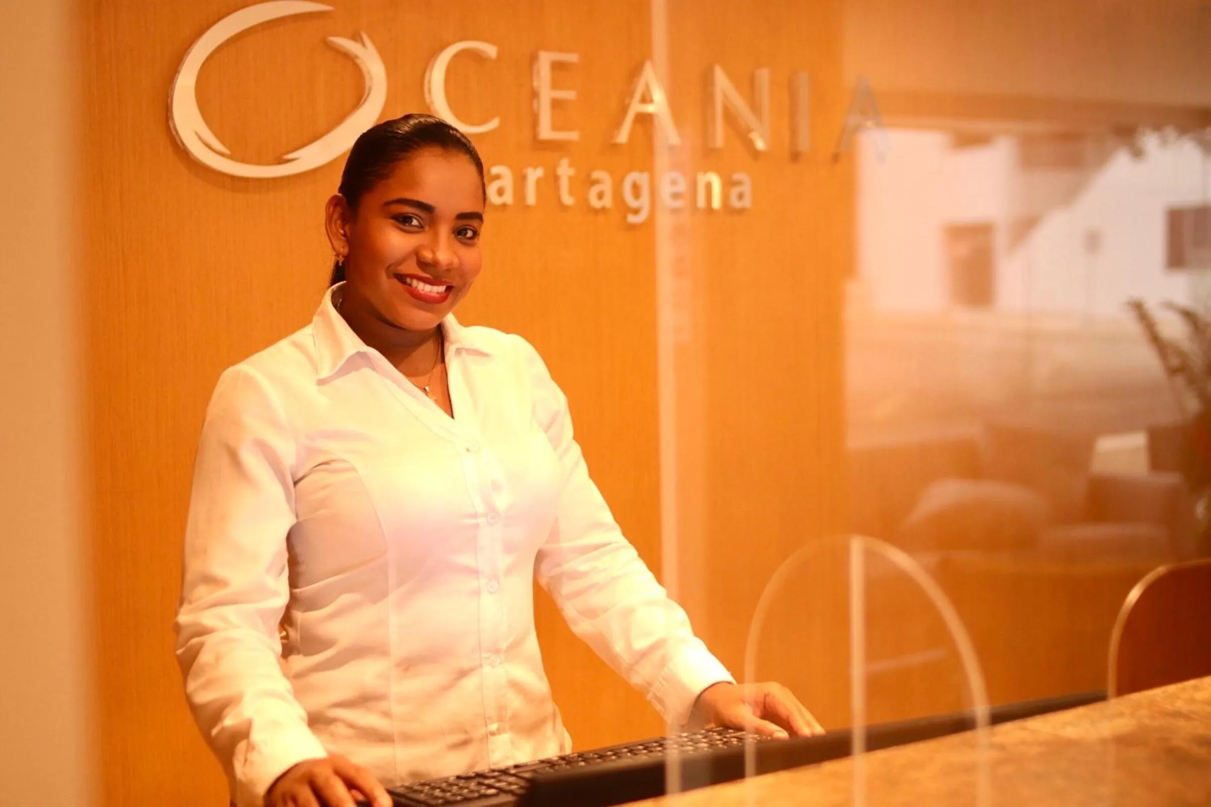 Lobby or reception in Hotel Oceania Cartagena