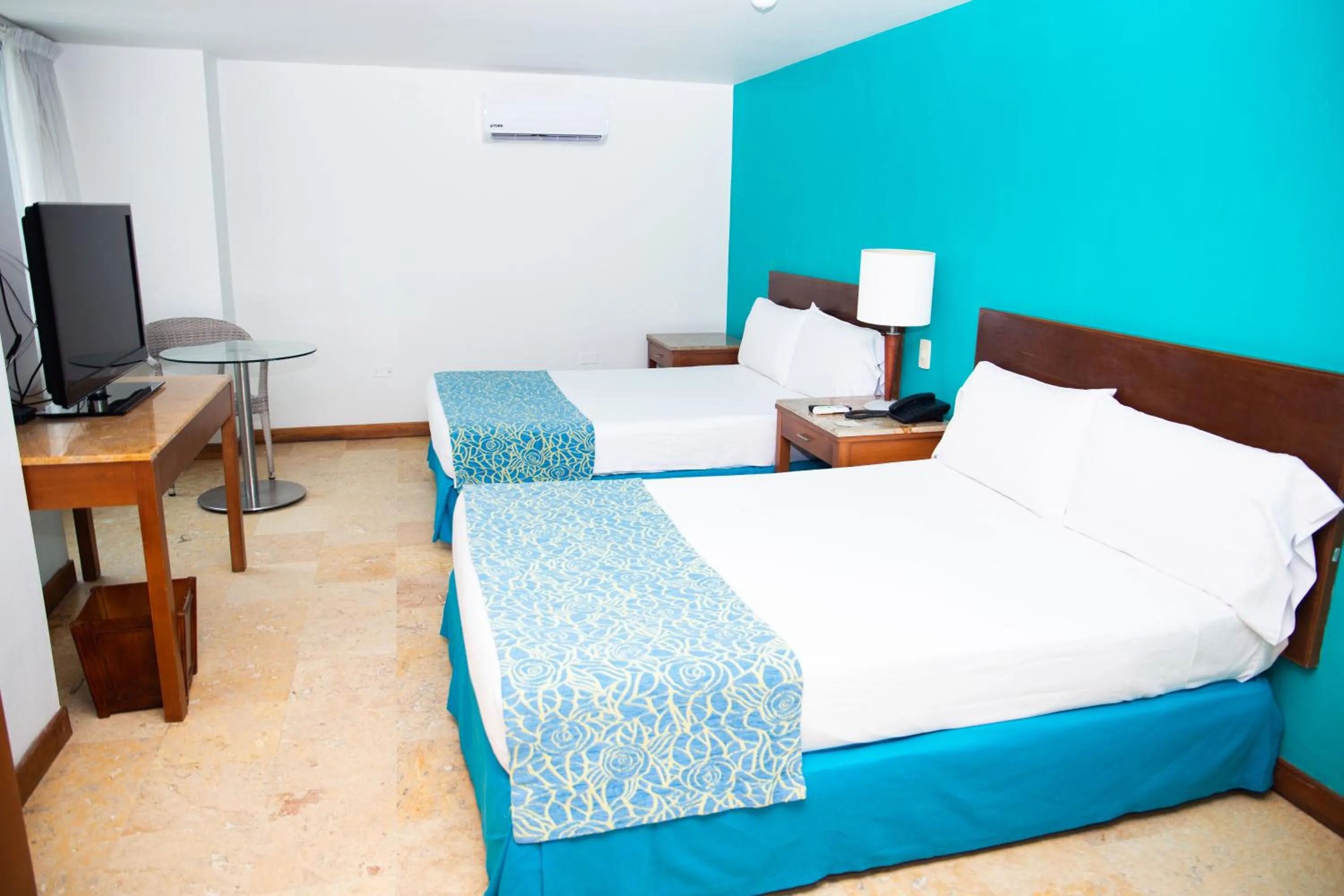 Bed in Hotel Oceania Cartagena