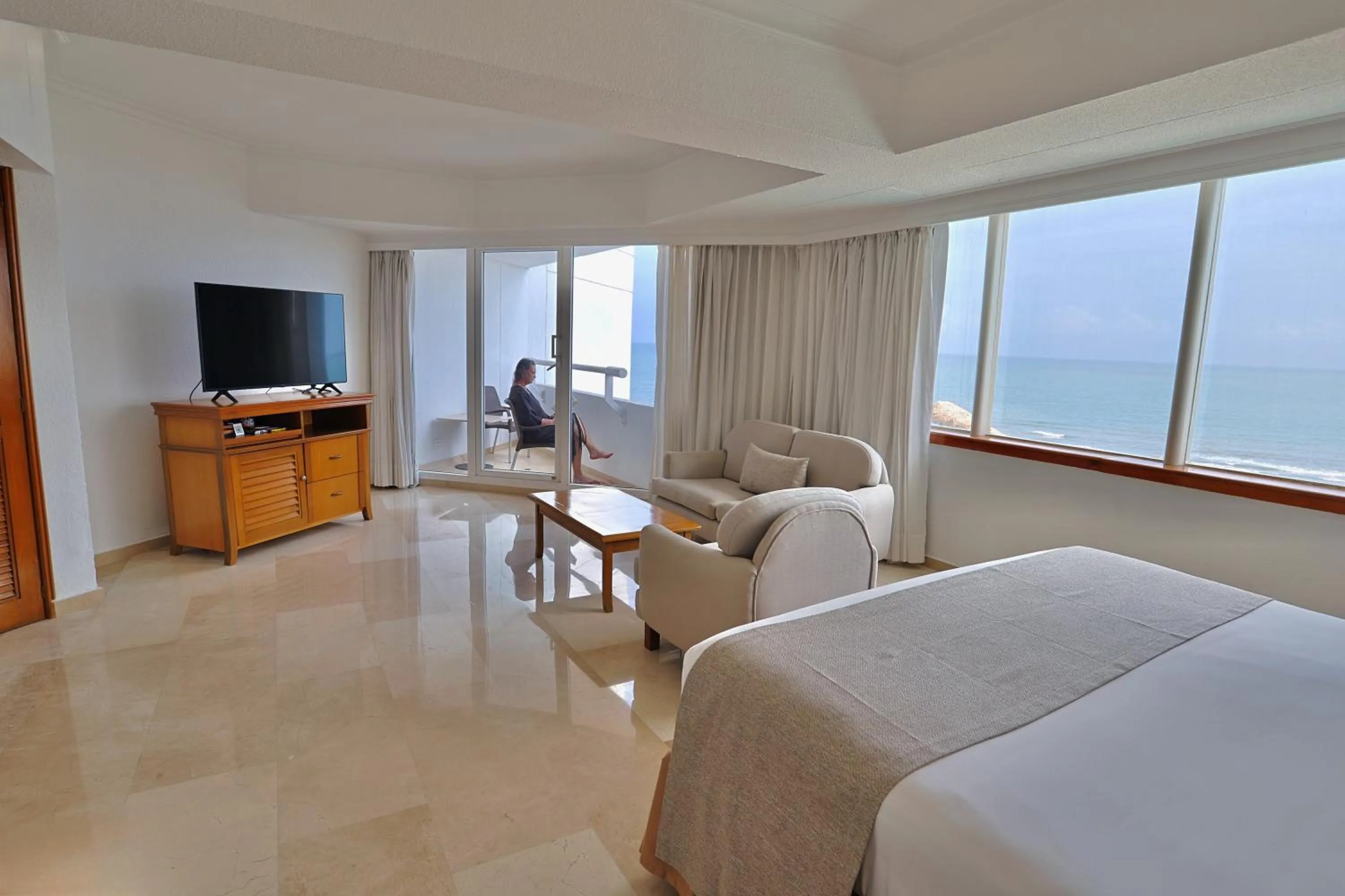 Living room in Hotel Almirante Cartagena Colombia