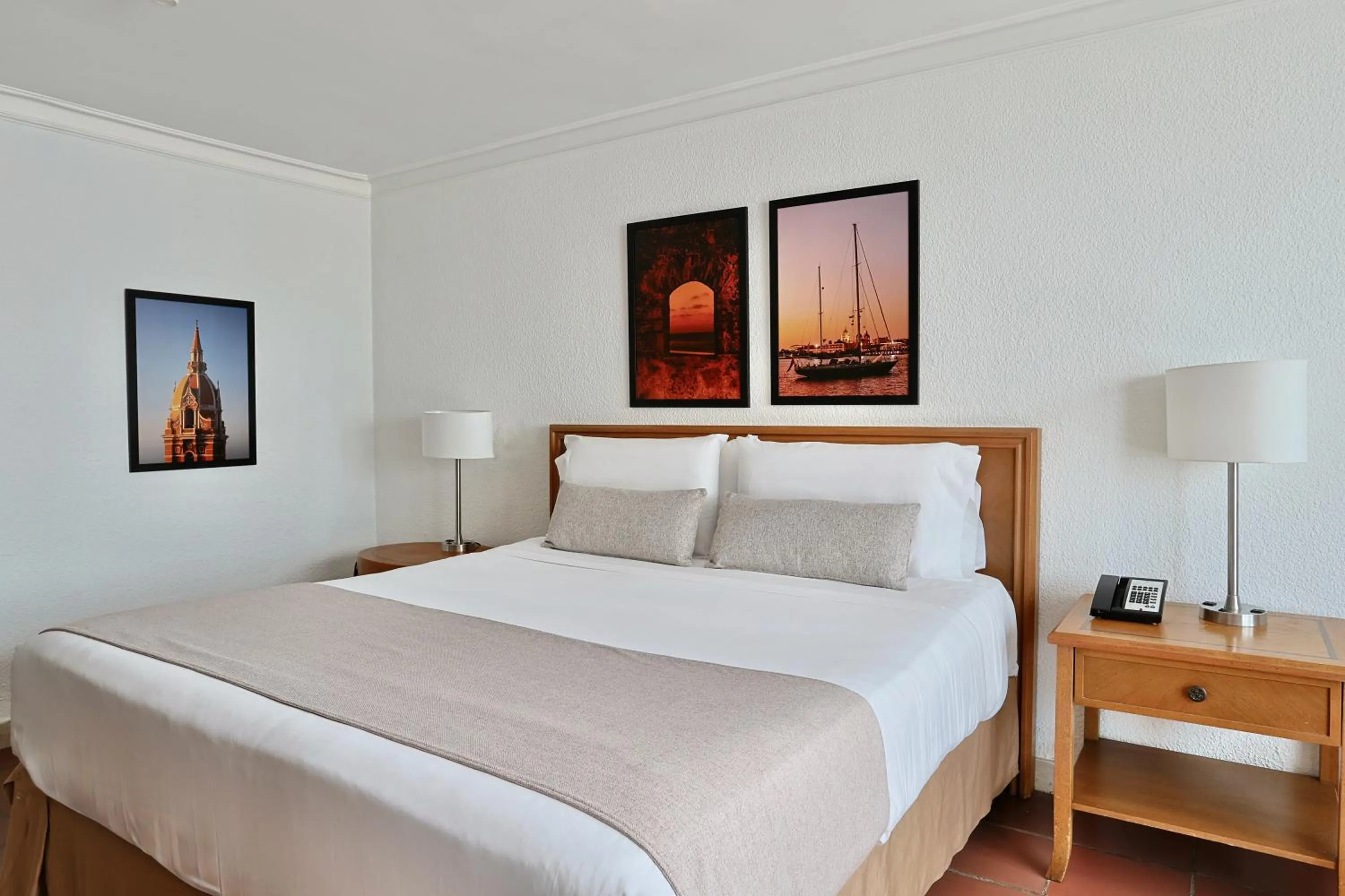 Bedroom, Bed in Hotel Almirante Cartagena Colombia