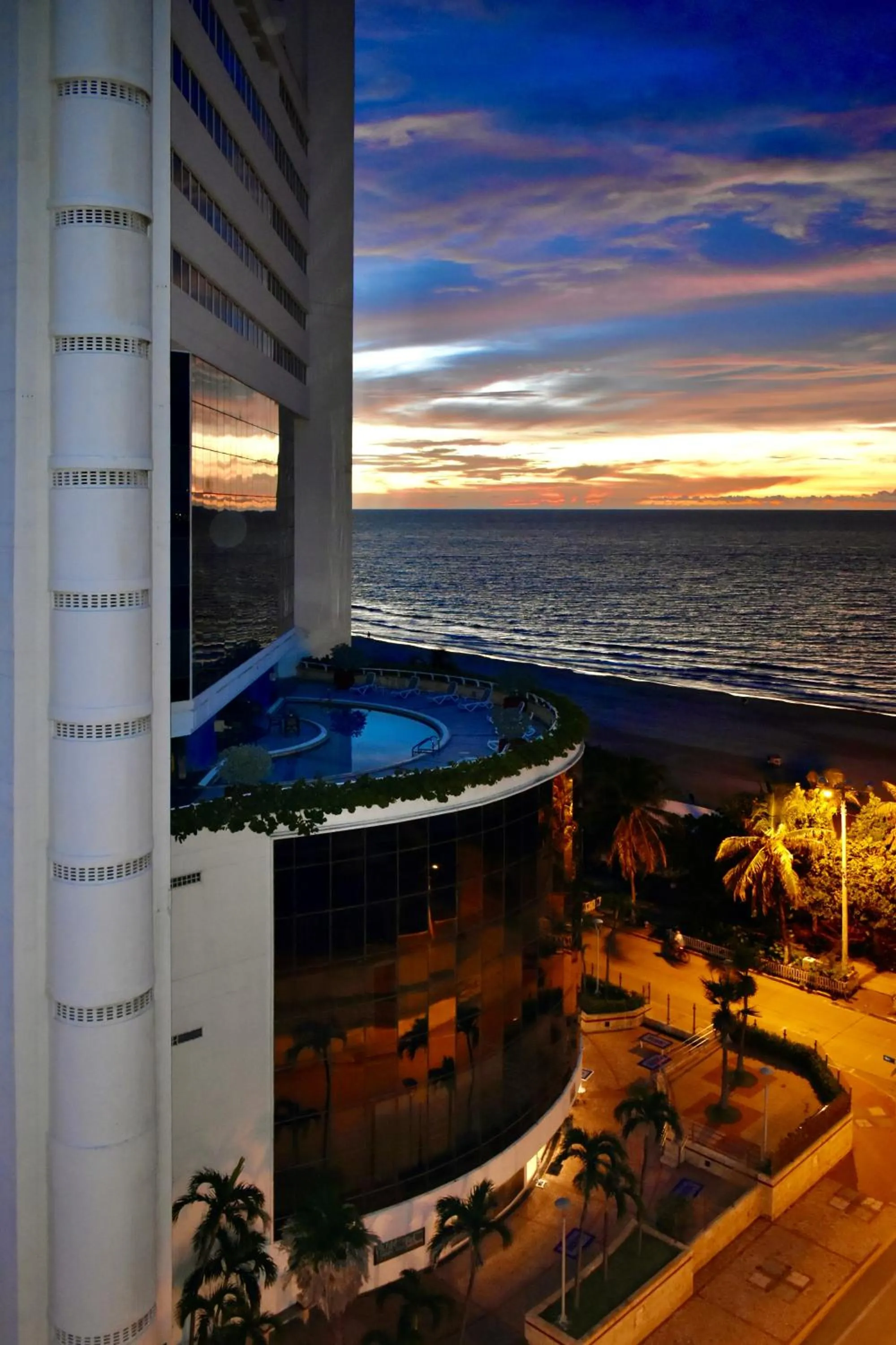 Sunset in Hotel Almirante Cartagena Colombia