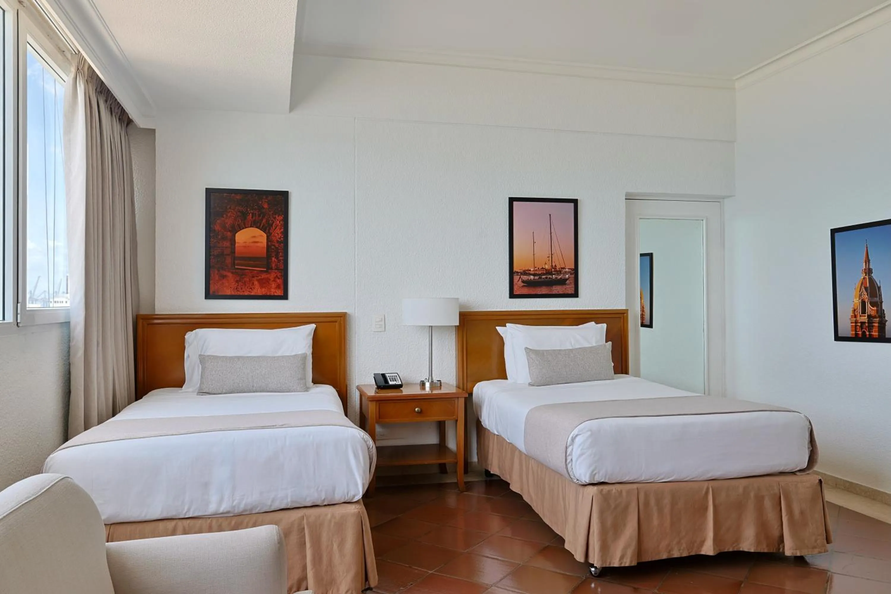 Bedroom, Bed in Hotel Almirante Cartagena Colombia