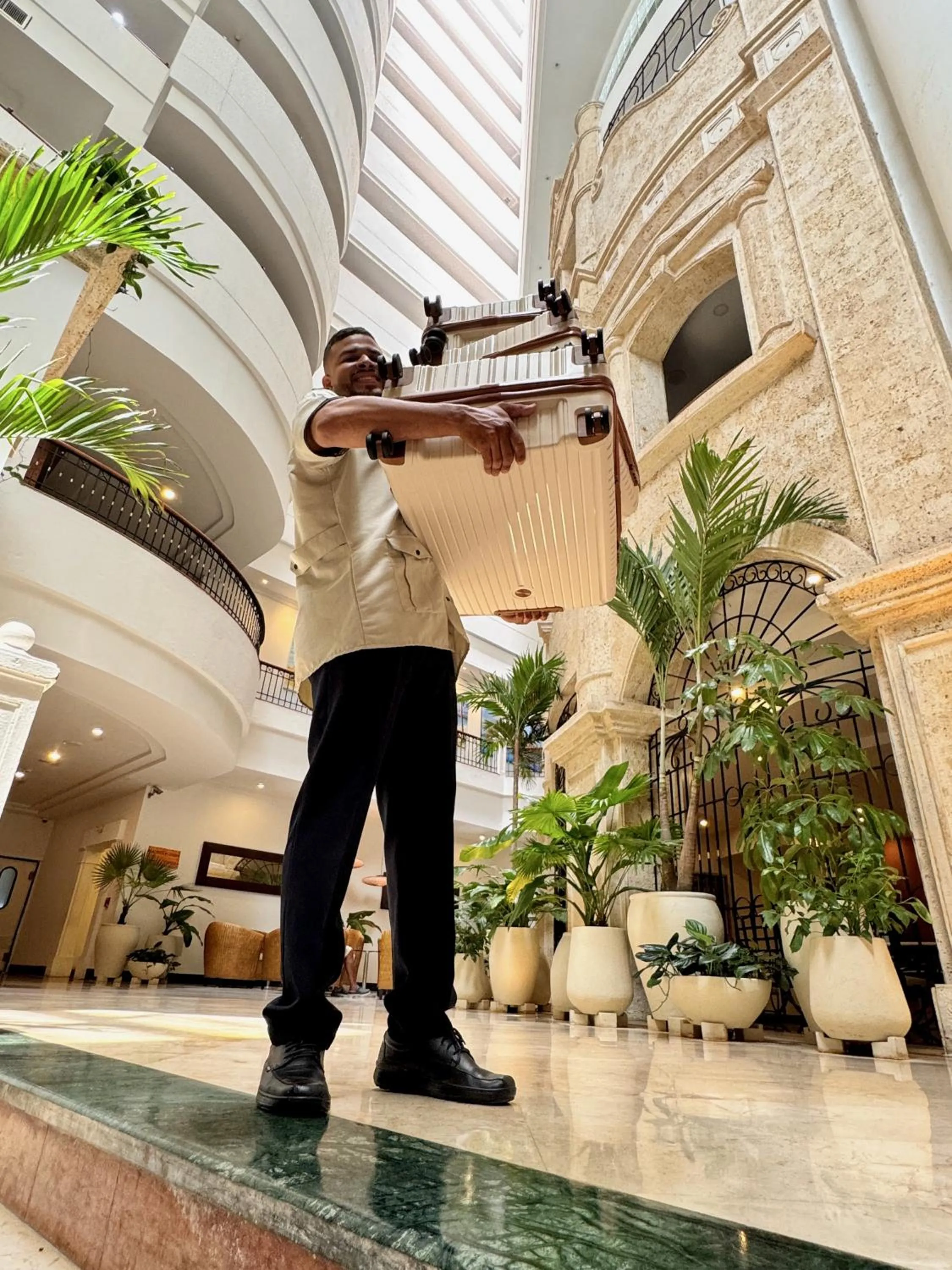 concierge in Hotel Almirante Cartagena Colombia