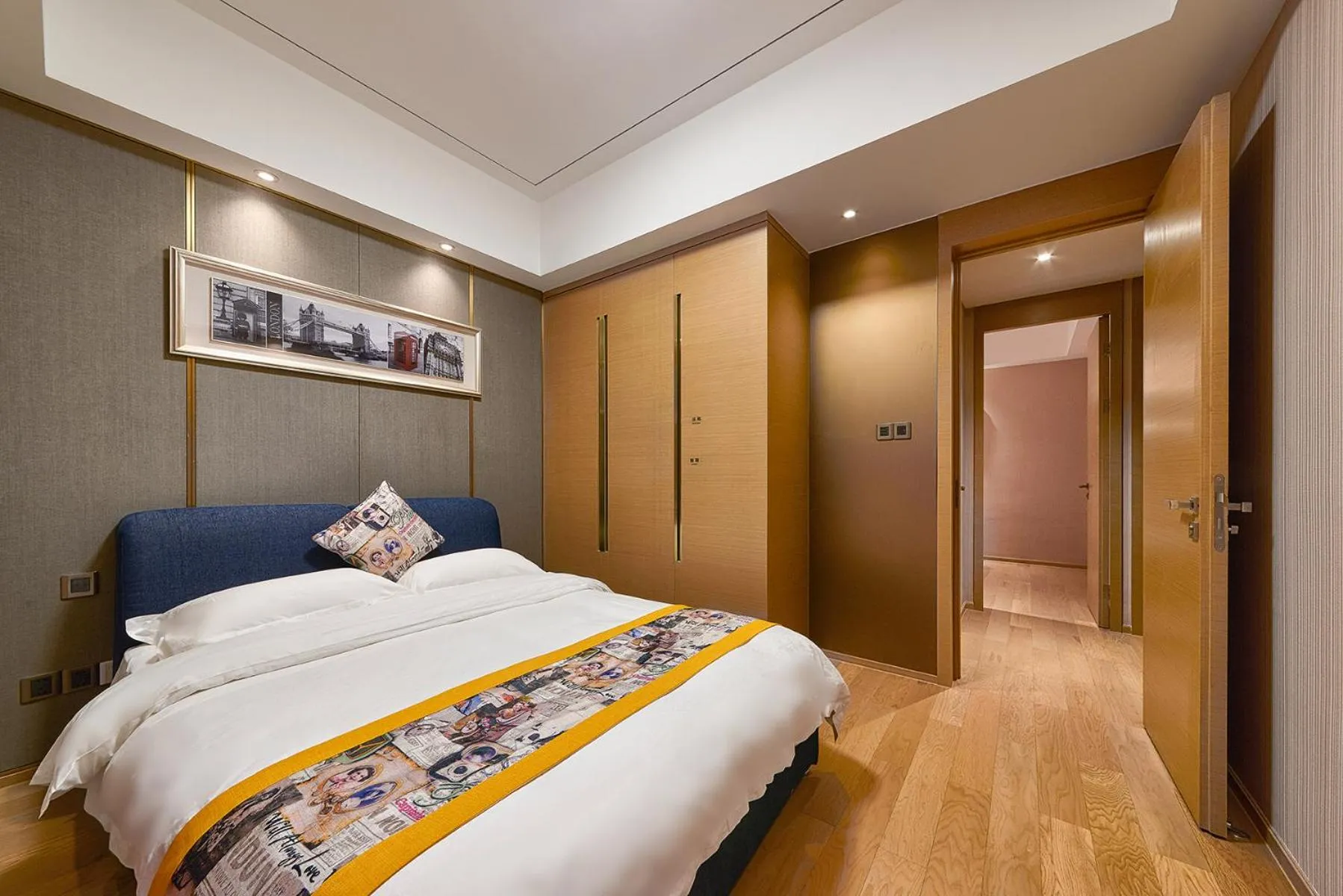 Bedroom, Bed in Heefun International Apartment - Free Shuttle to Canton Fair