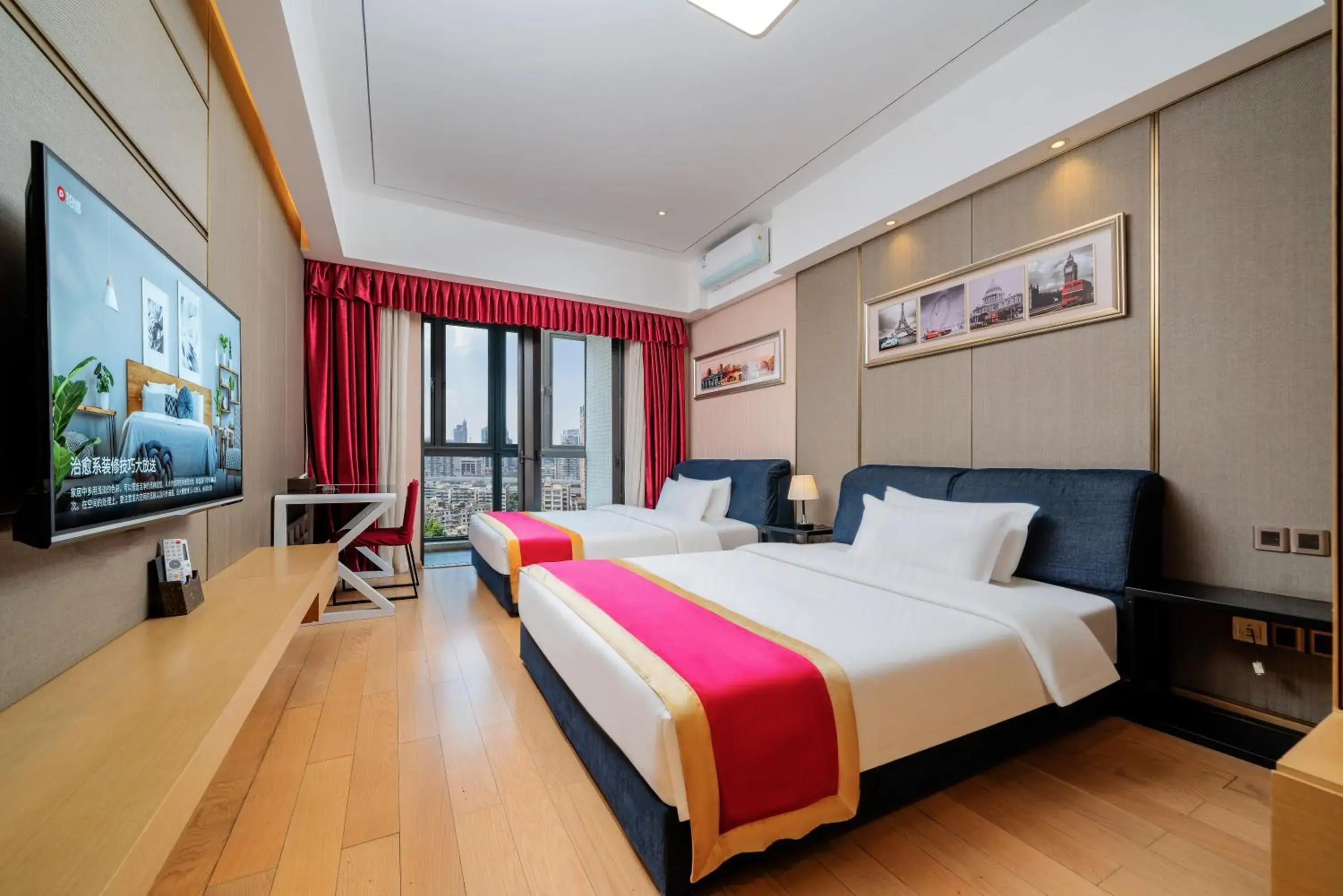 Deluxe Twin Room in Heefun International Apartment - Free Shuttle to Canton Fair Deluxe Twin Room in Heefun International Apartment - Free Shuttle to Canton Fair