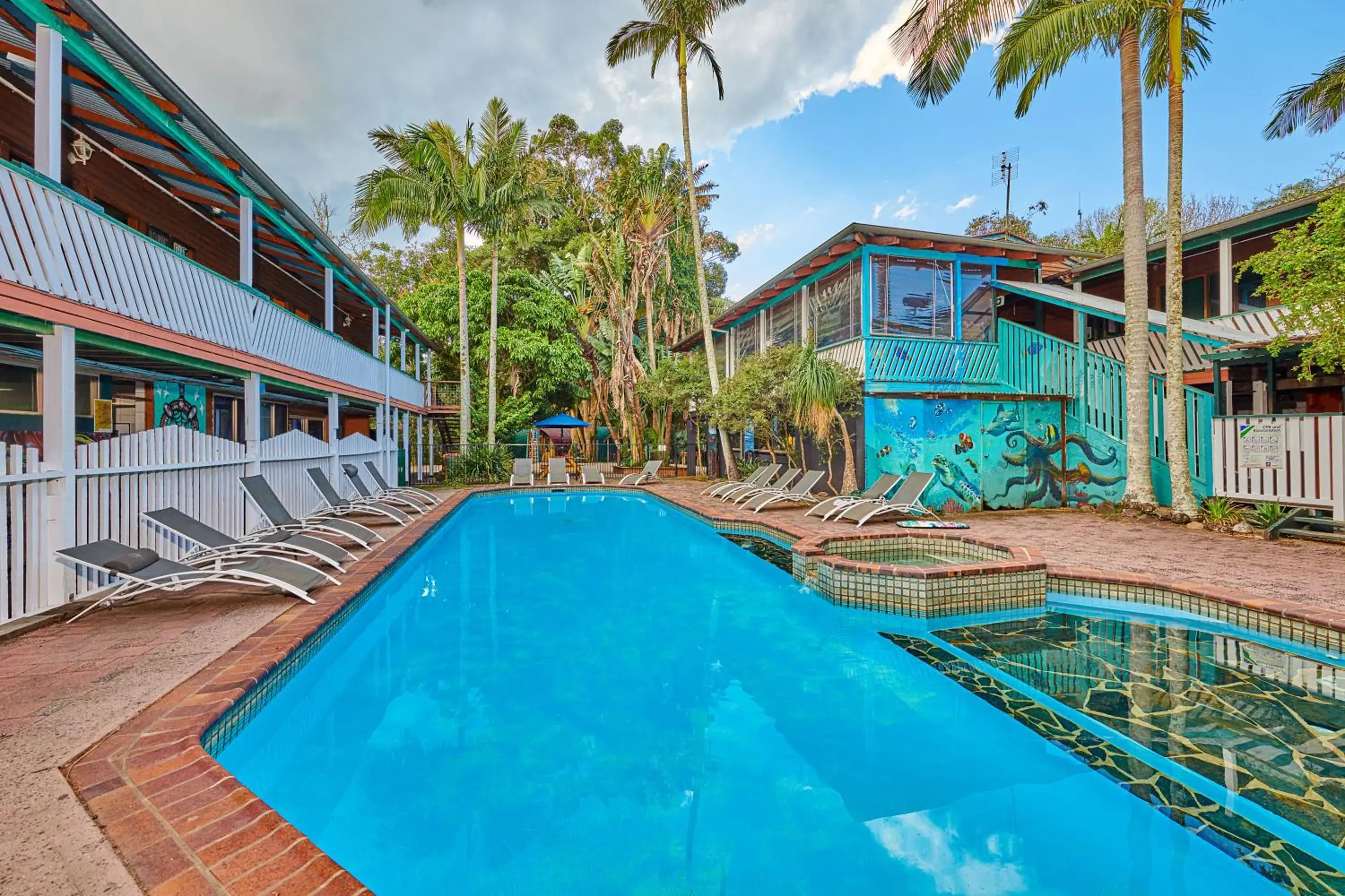 Swimming Pool in Arts Factory Lodge