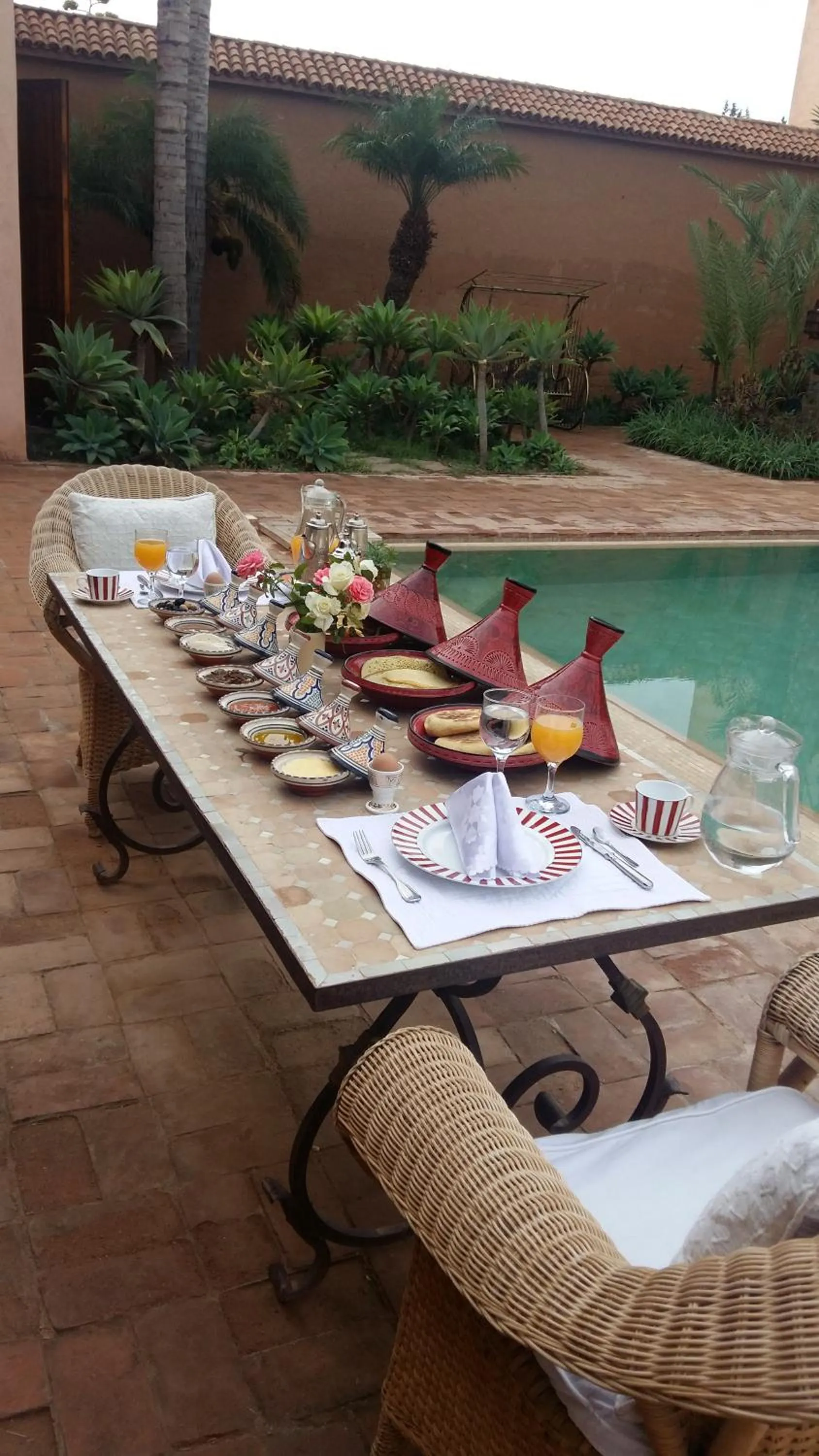 Continental breakfast in Palais Claudio Bravo