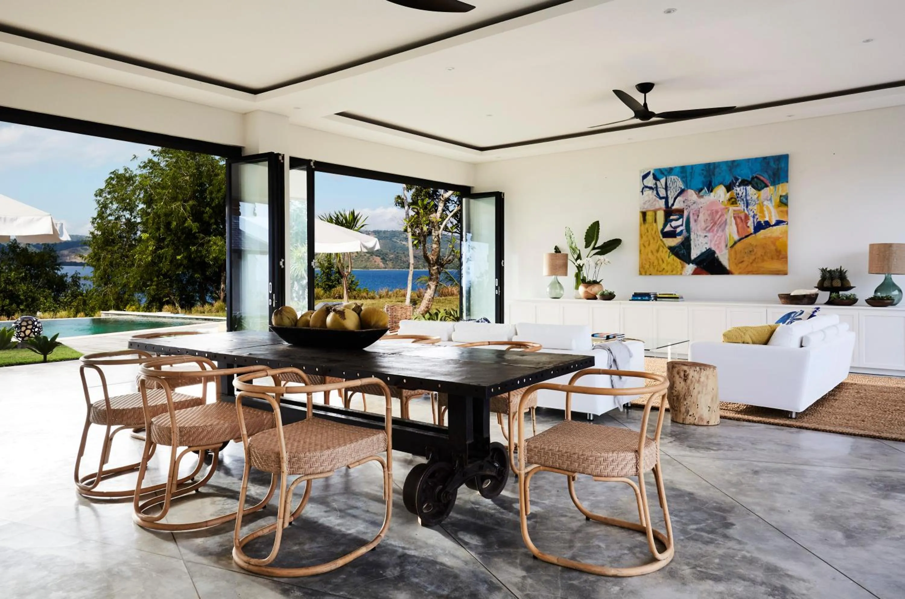 Patio in Villa Selalu Gili Gede