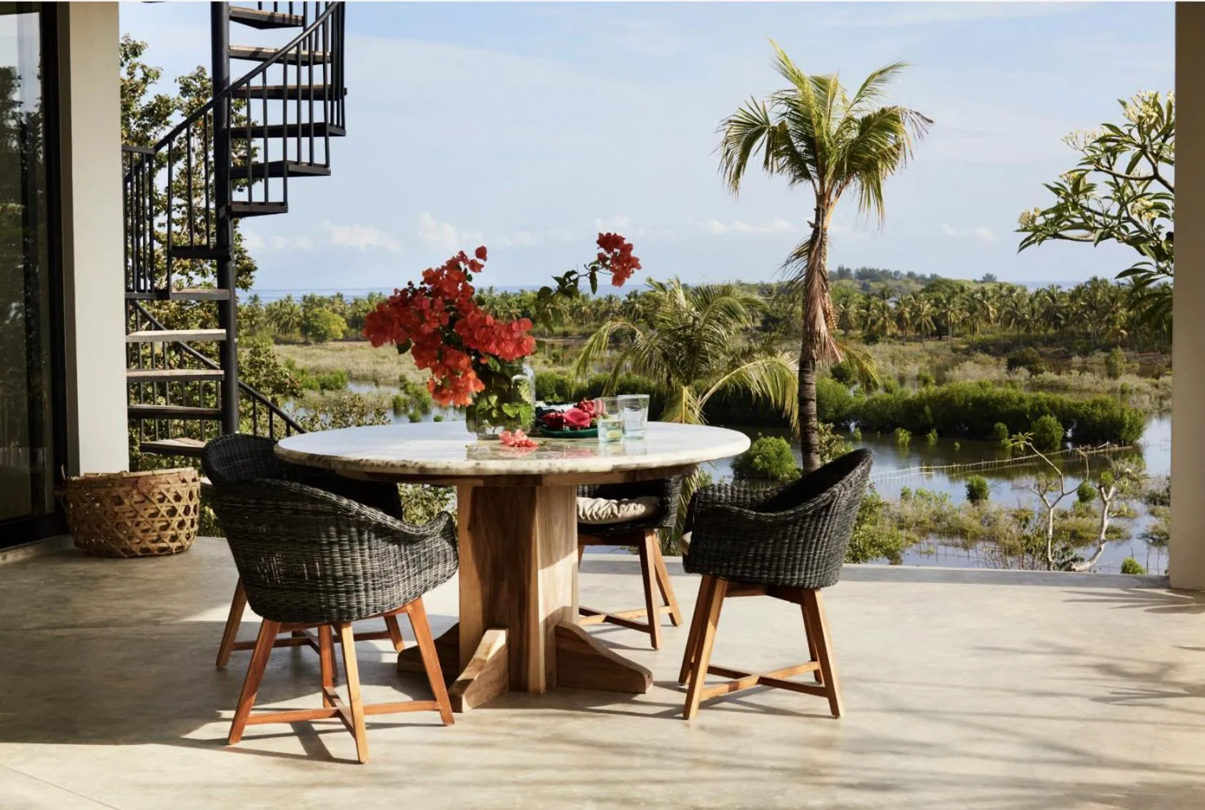 Patio in Villa Selalu Gili Gede