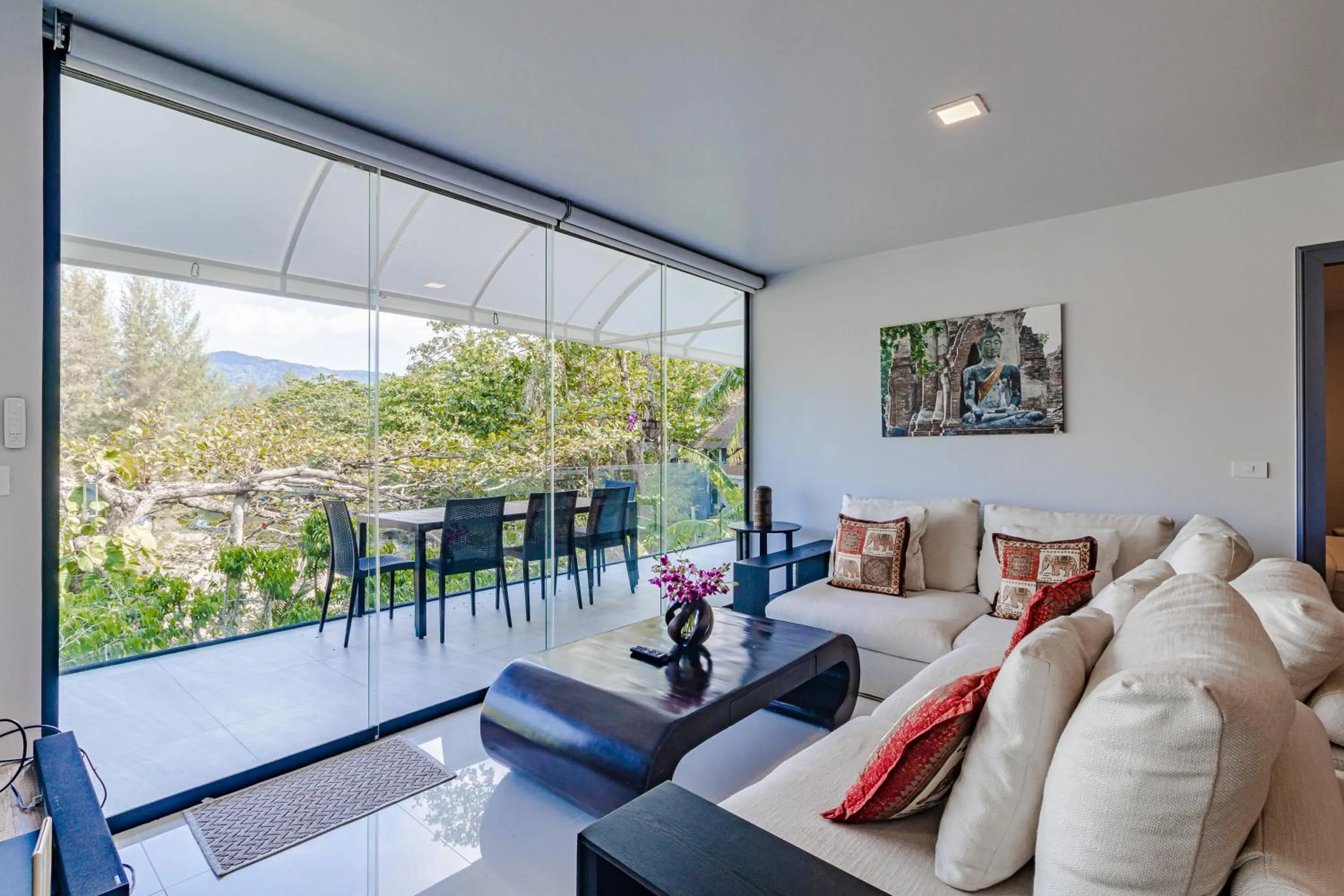 Living room in Kamala Beach Estate Resort - SHA Extra Plus