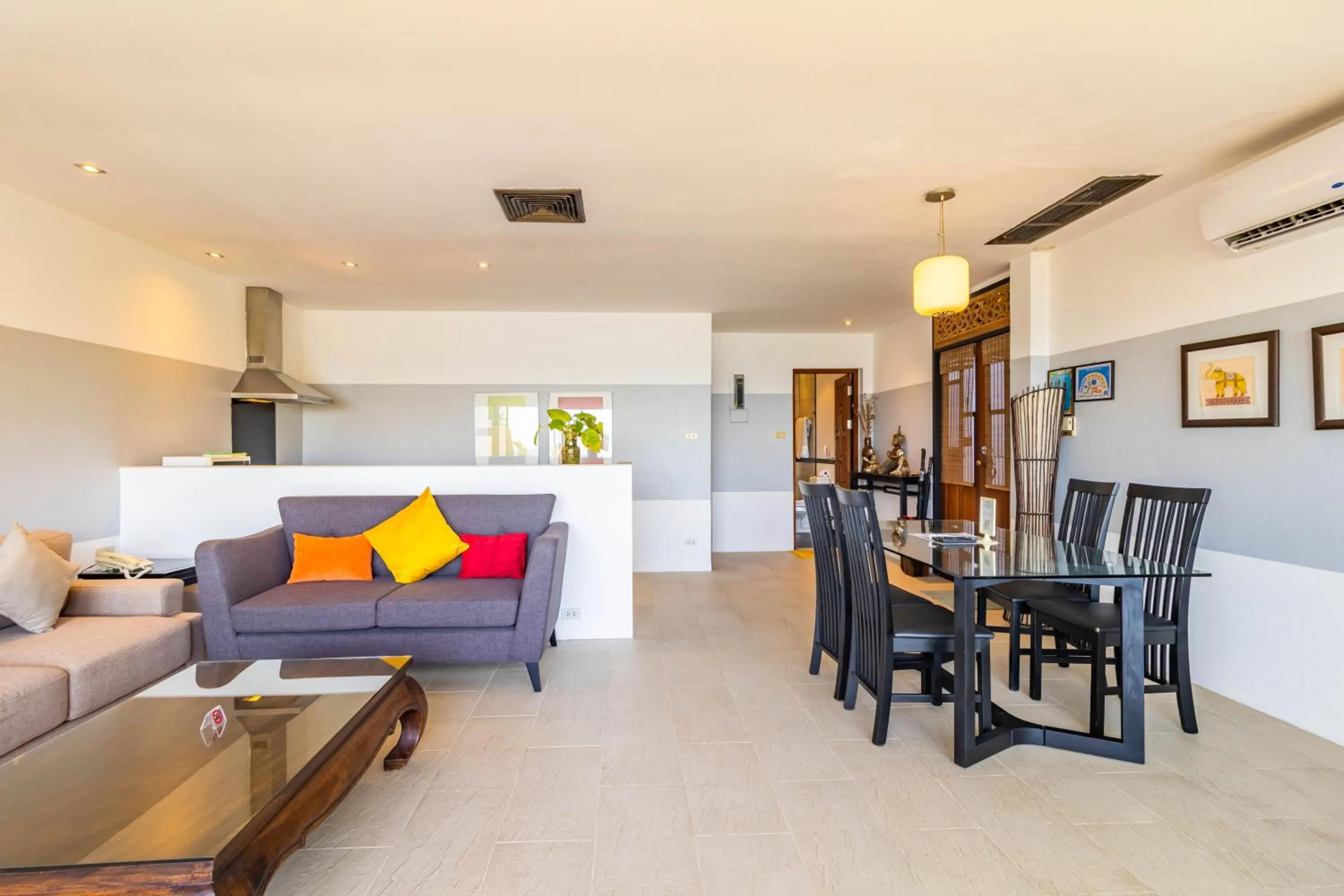 Living room in Kamala Beach Estate Resort - SHA Extra Plus