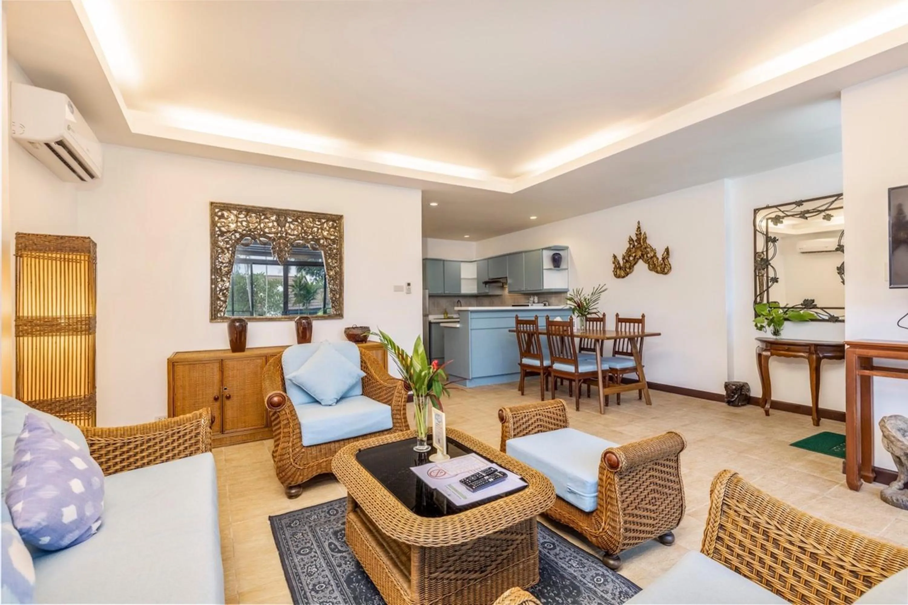Living room in Kamala Beach Estate Resort - SHA Extra Plus