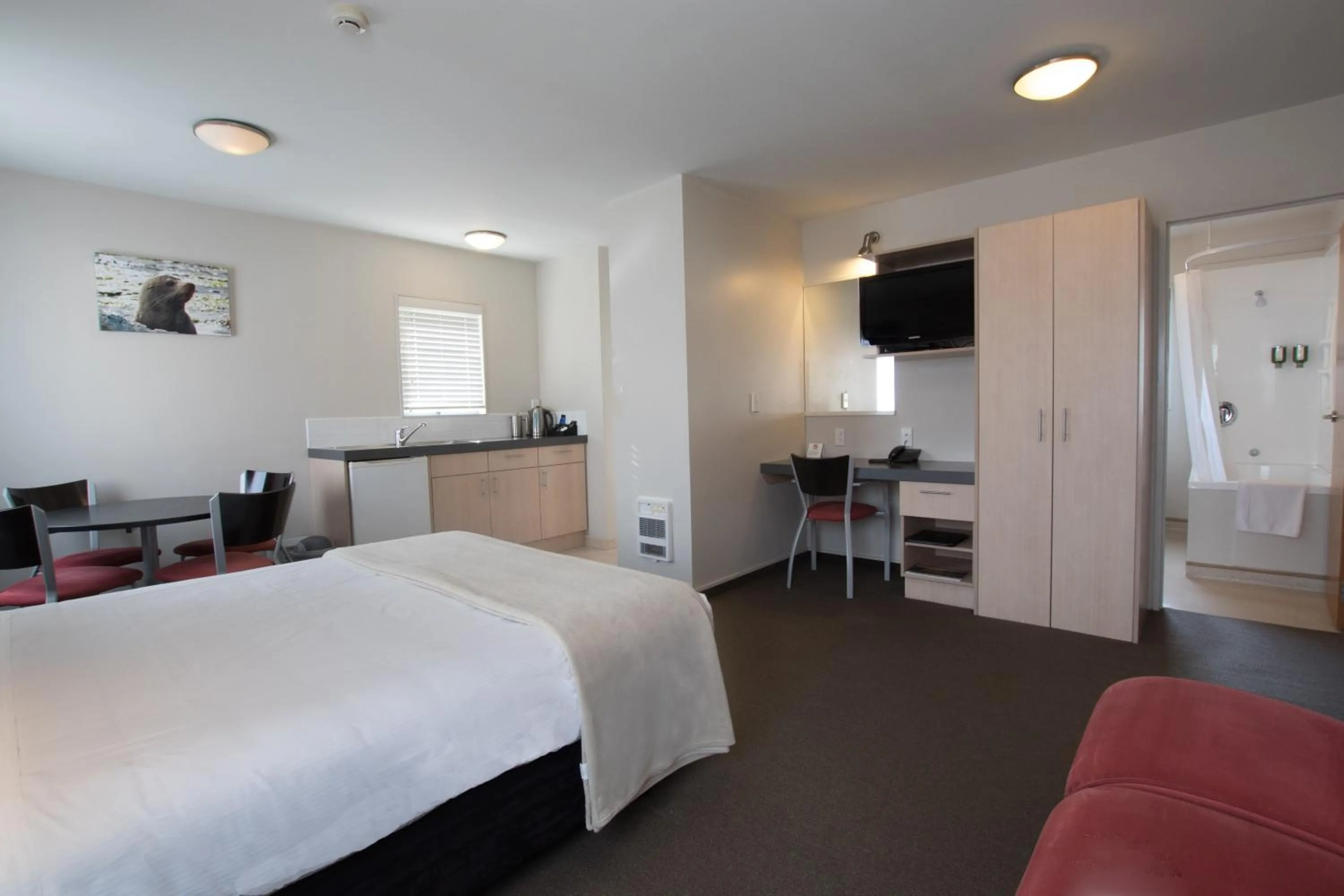 Bed in Bella Vista Motel Kaikoura