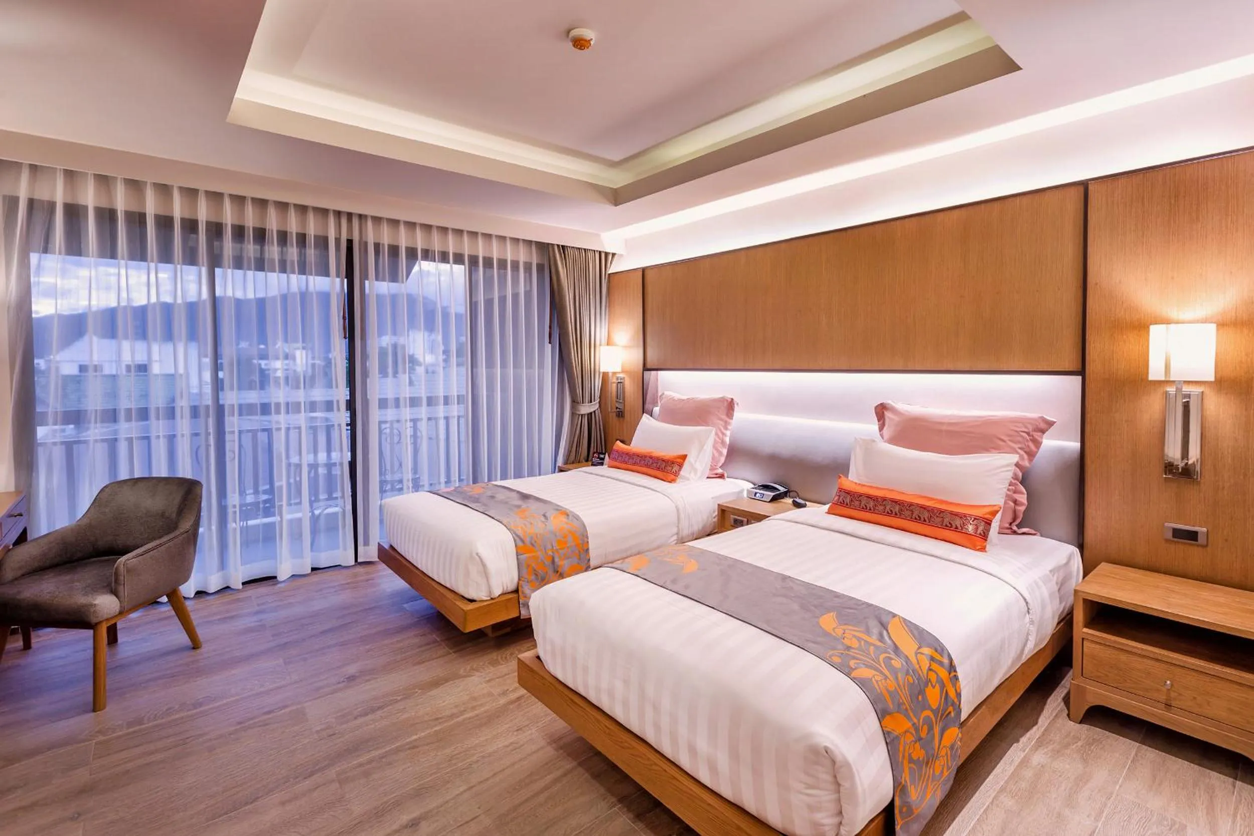 Bed in Jomkitti Boutique Hotel