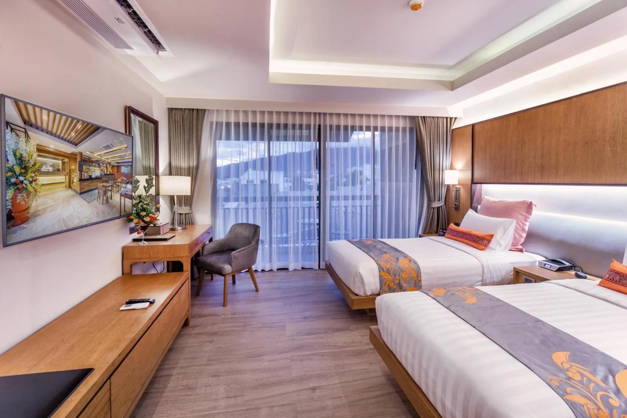 TV and multimedia, Bed in Jomkitti Boutique Hotel
