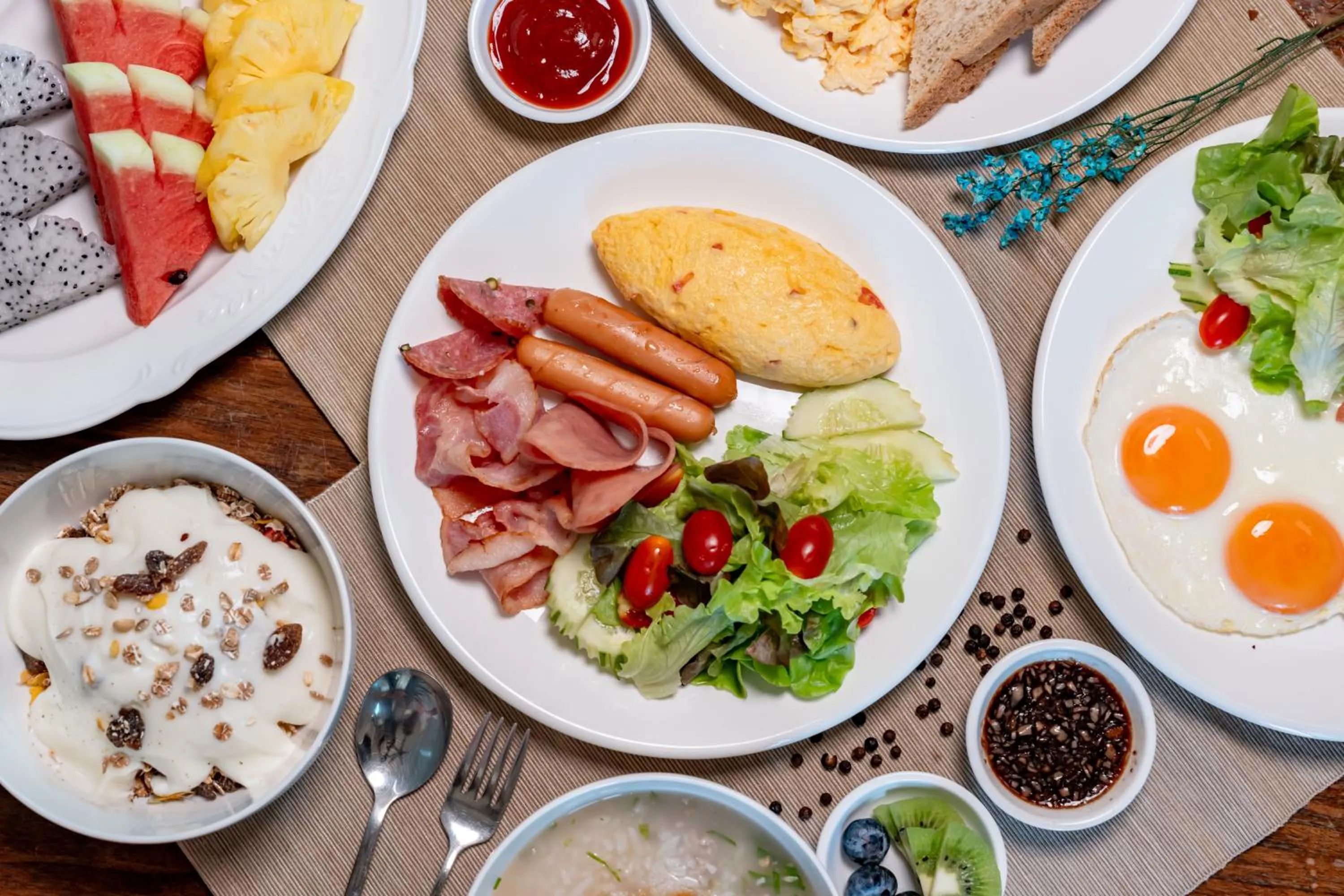 Breakfast in Koh Mak White Sand Beach