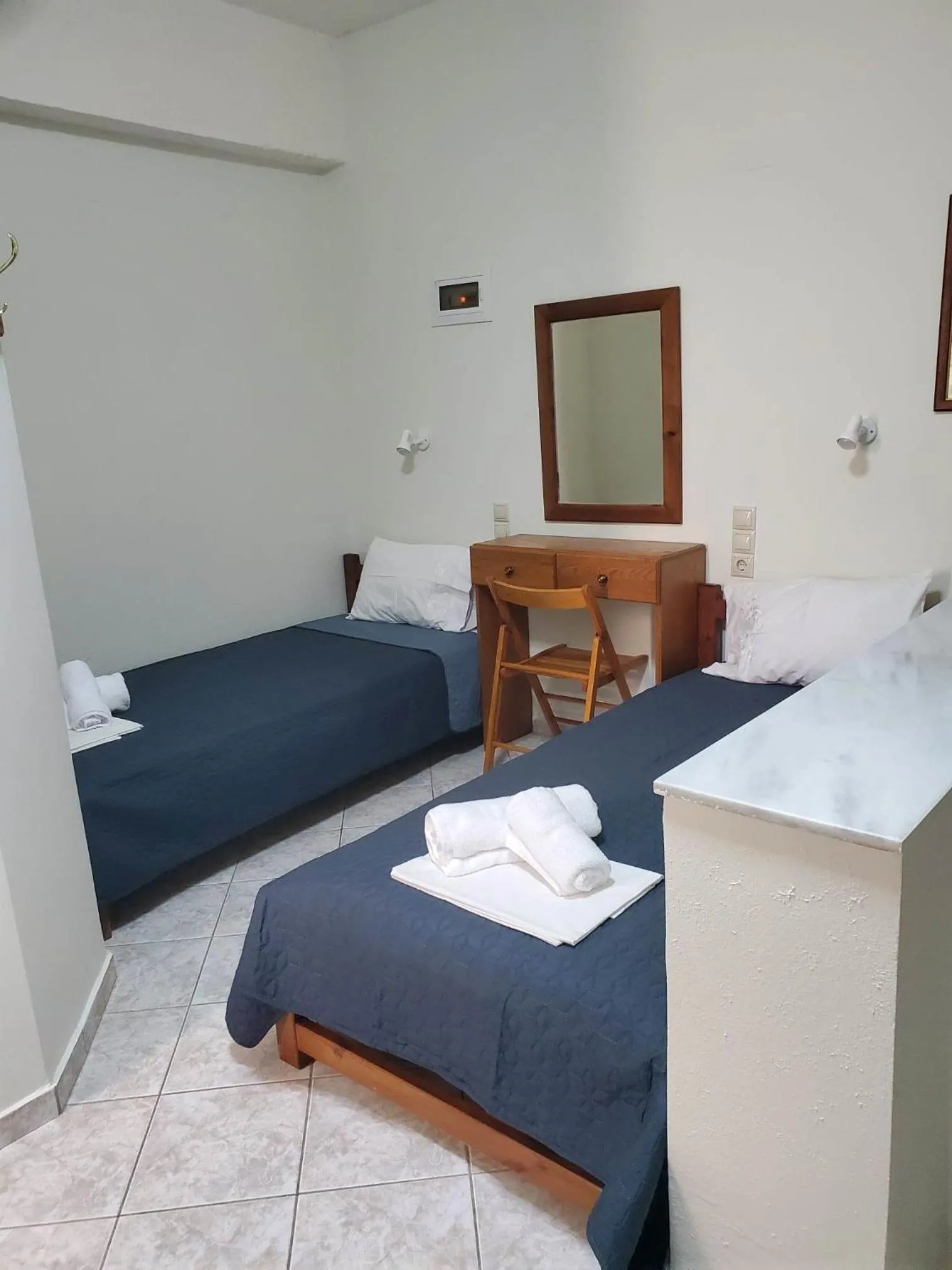 Bedroom, Bed in Villa Koutsakis