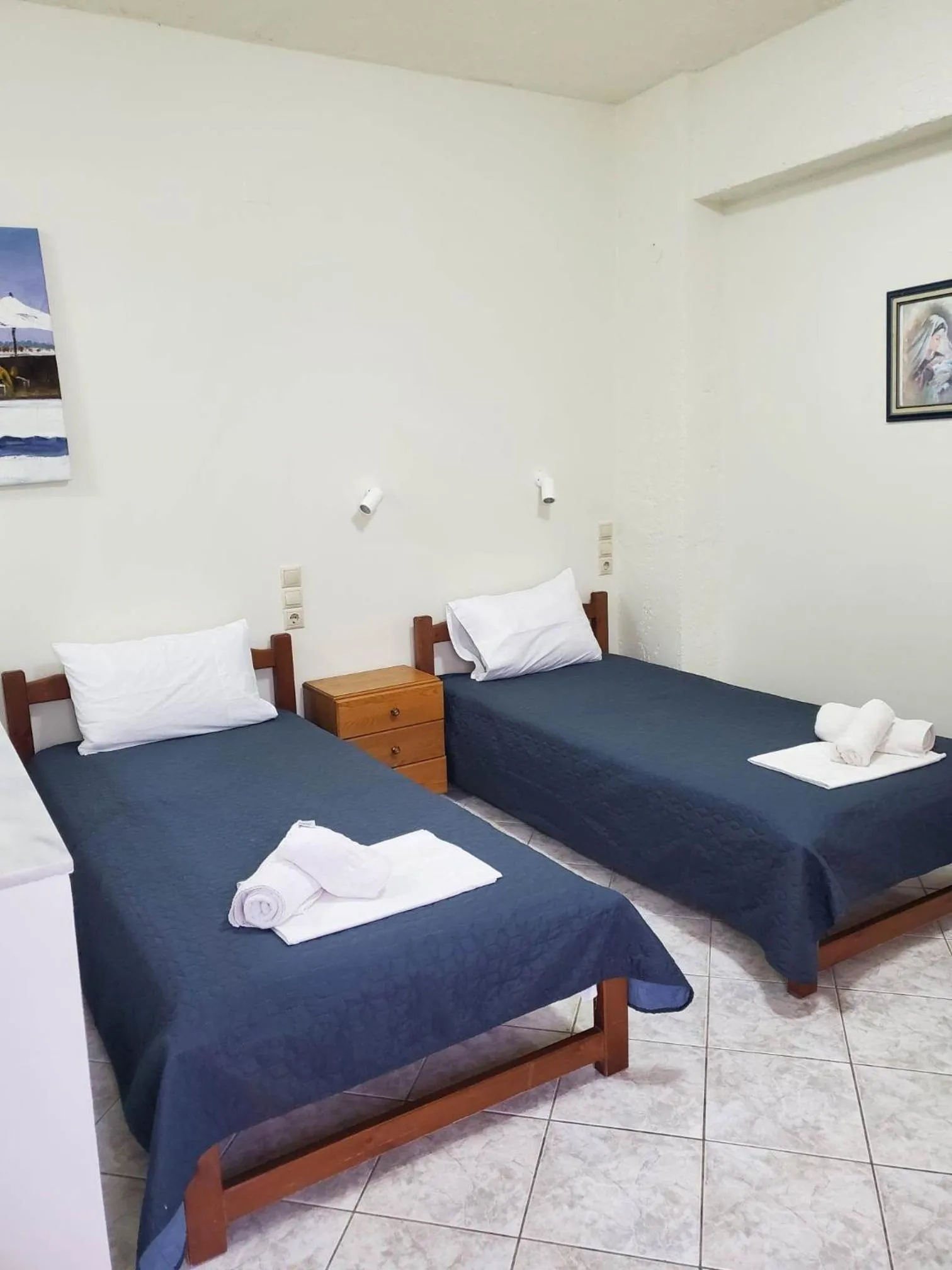 Bedroom, Bed in Villa Koutsakis