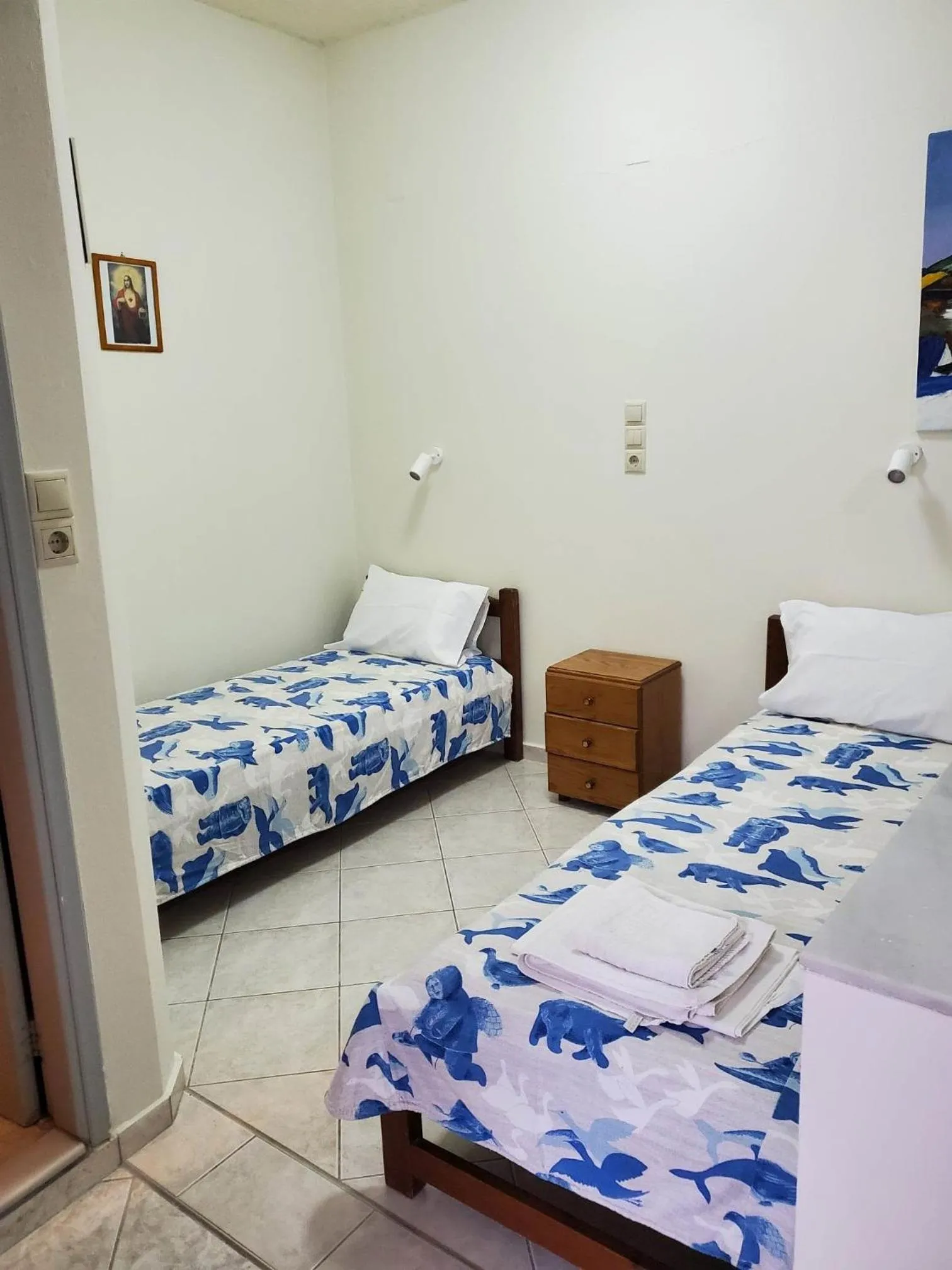 Bed in Villa Koutsakis