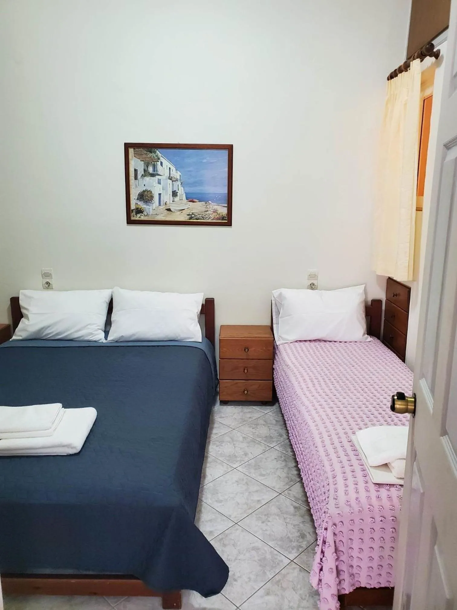 Bedroom, Bed in Villa Koutsakis