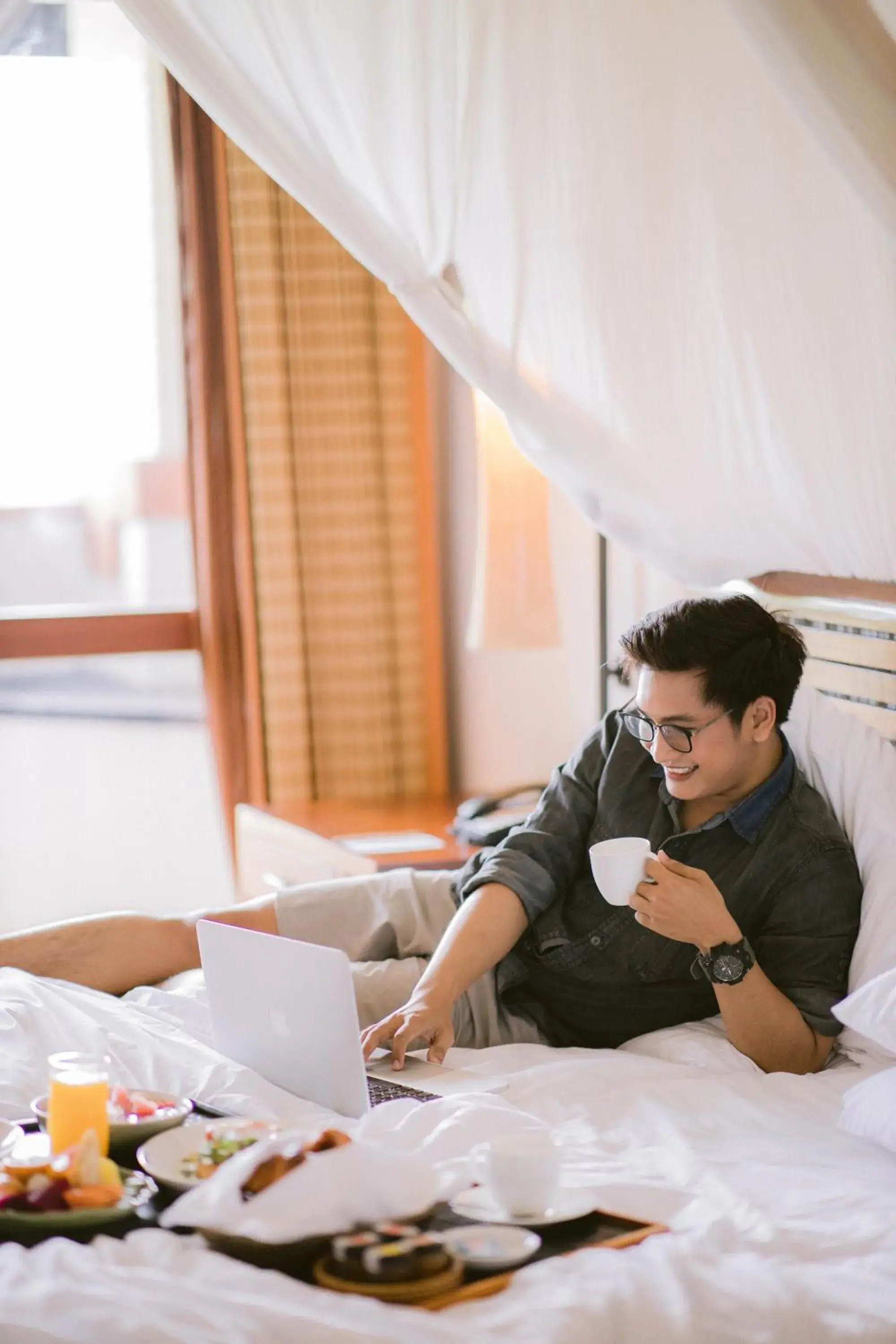 Breakfast, Bed in Grand Hyatt Bali Breakfast, Bed in Grand Hyatt Bali