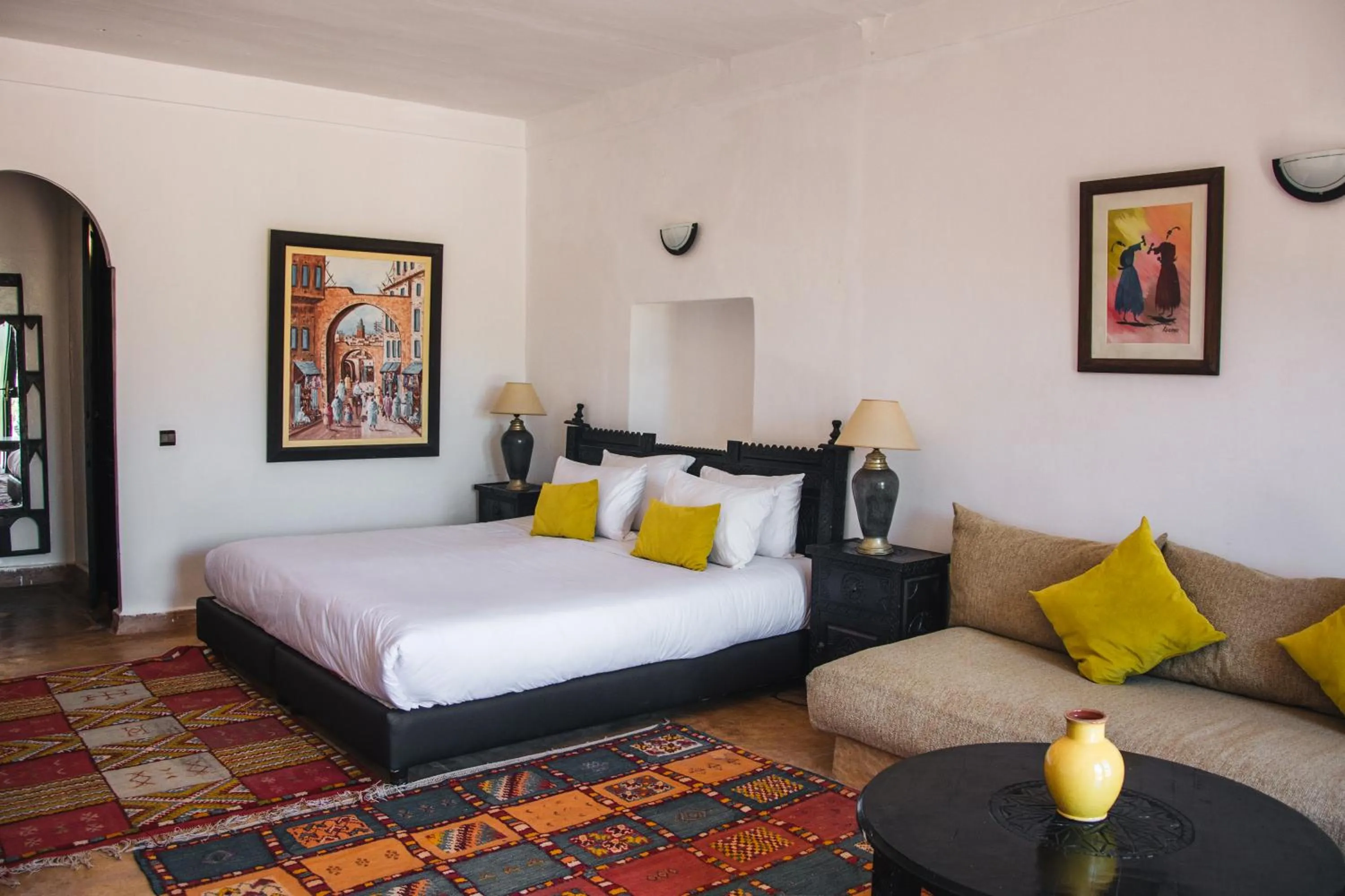 Bed in Ksar Shama - Atlas Mountain Escape