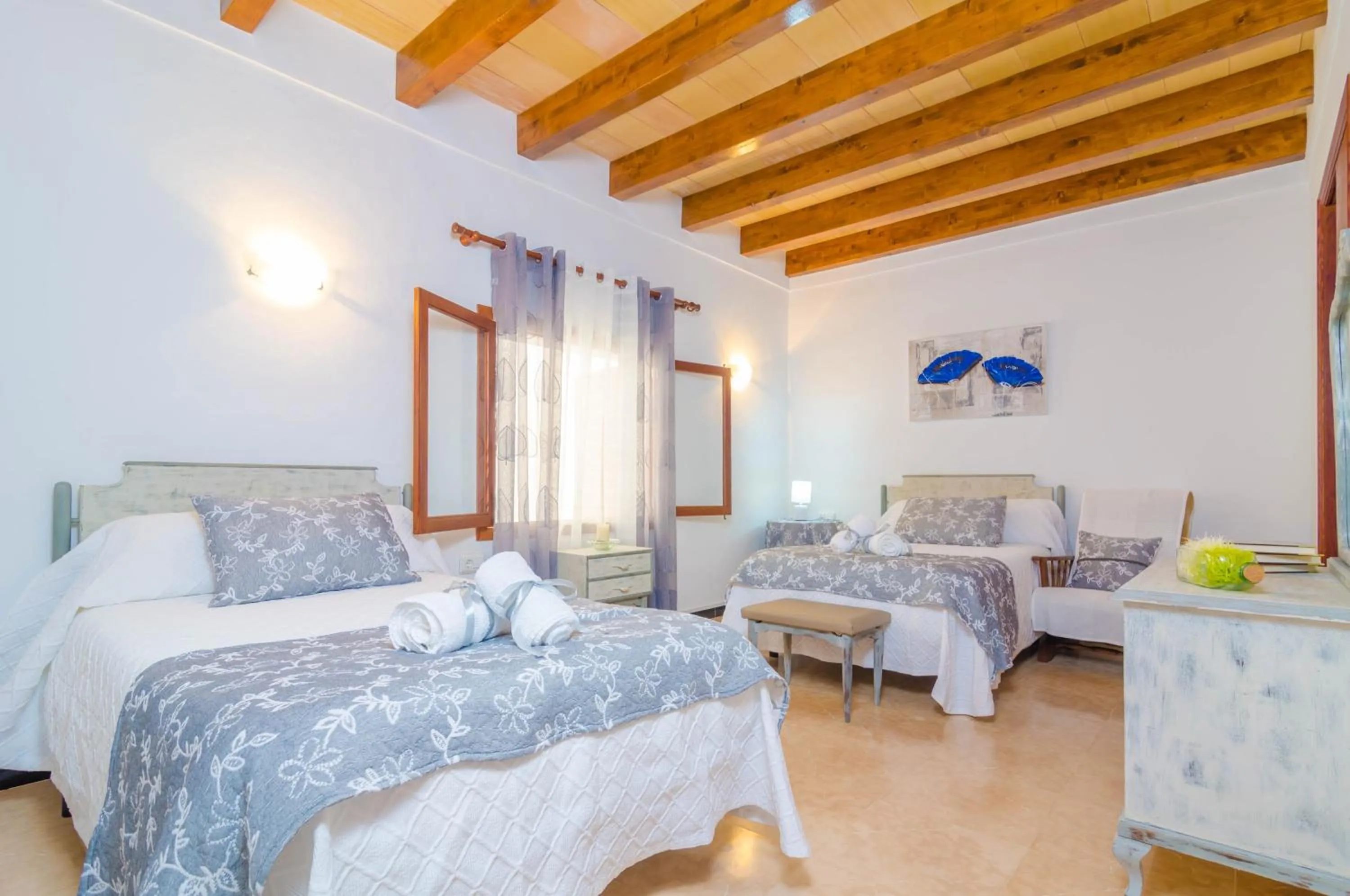 Bedroom, Bed in Can Pedro Ros