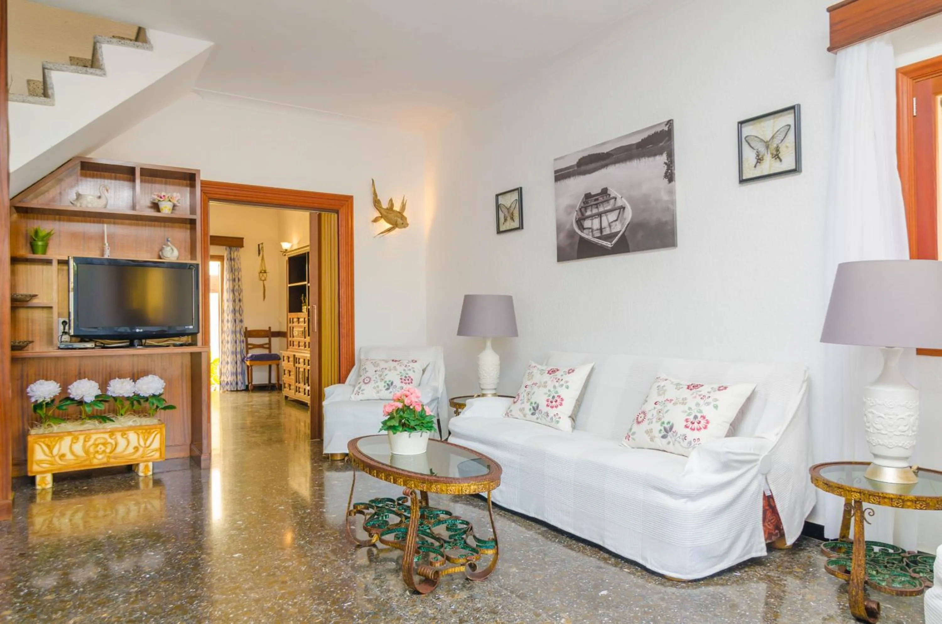 Dining area, Bed in Can Pedro Ros