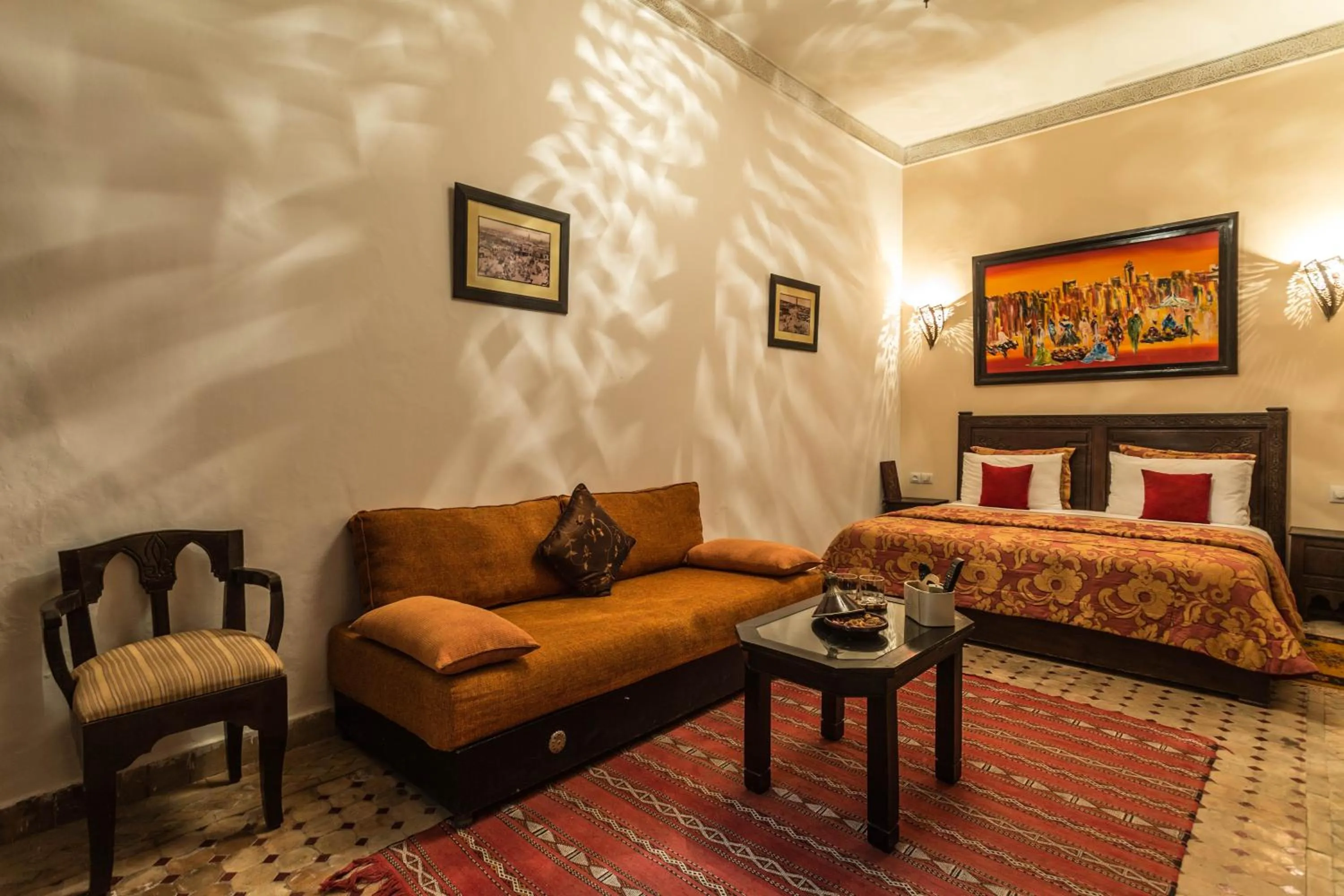 Bed in Riad Nasreen