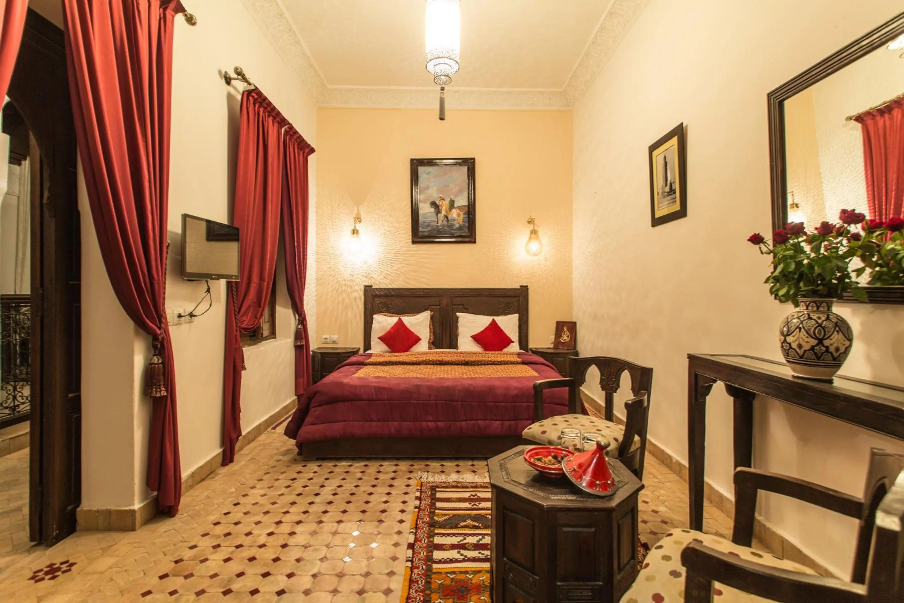 Bed in Riad Nasreen
