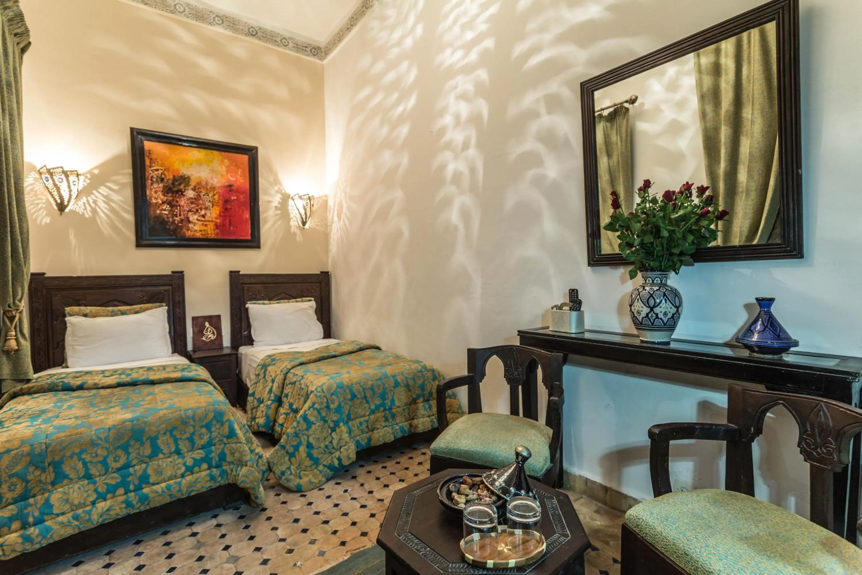 Bed in Riad Nasreen
