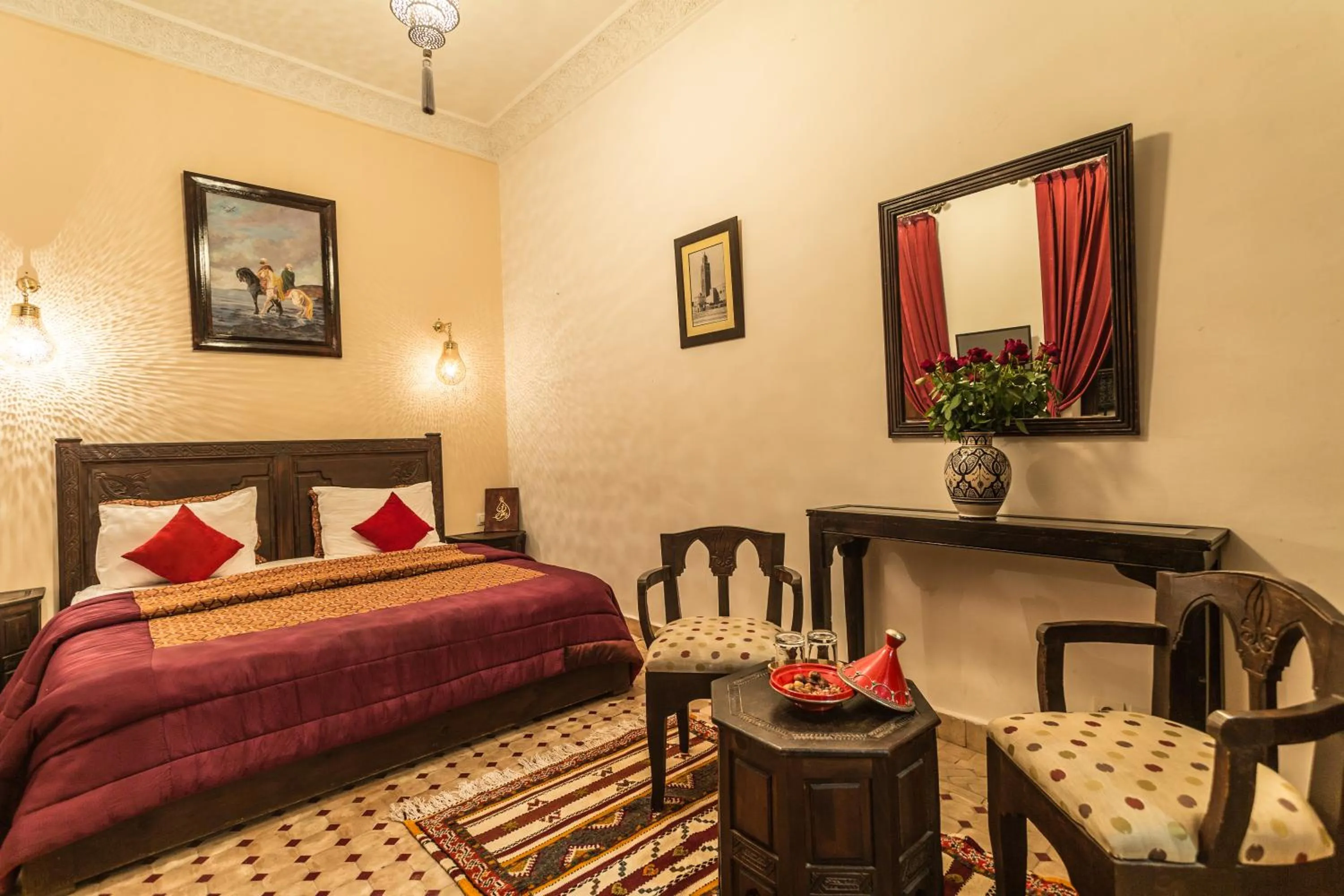 Bed in Riad Nasreen