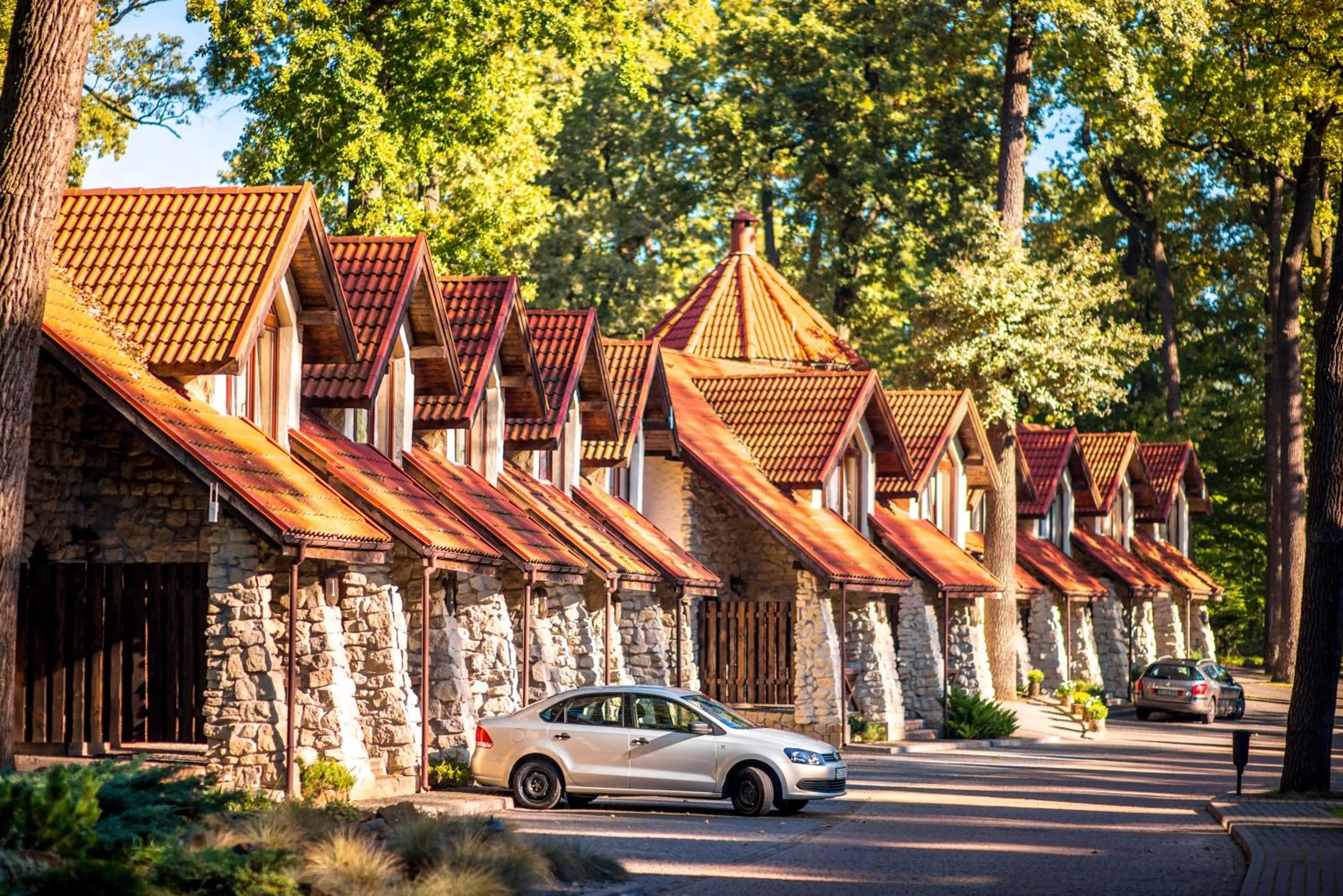 Garden view in Drevny Grad Park-hotel