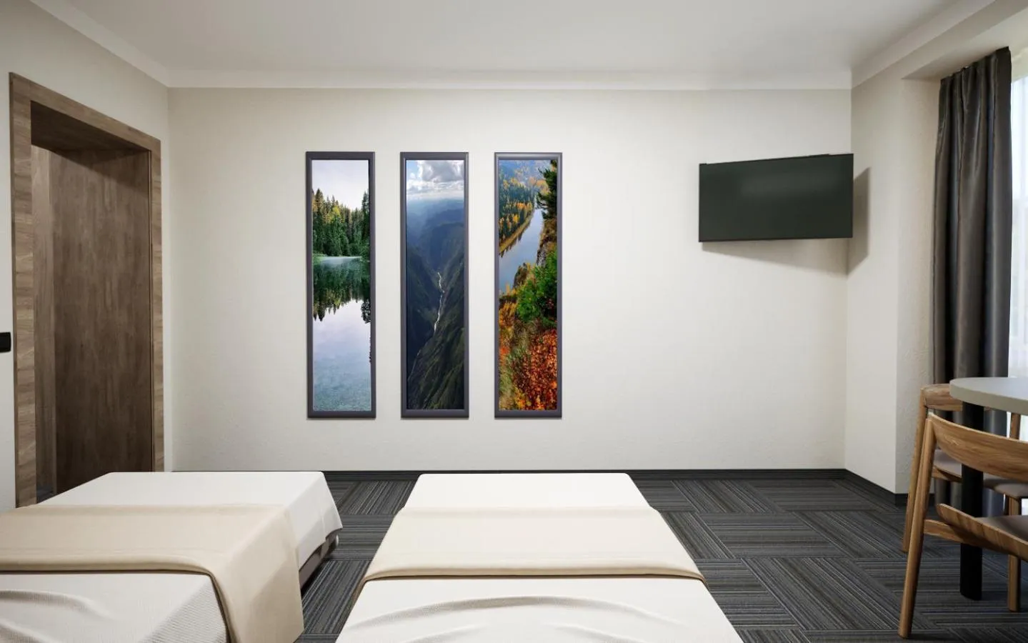 Communal lounge/ TV room, Bed in Drevny Grad Park-hotel