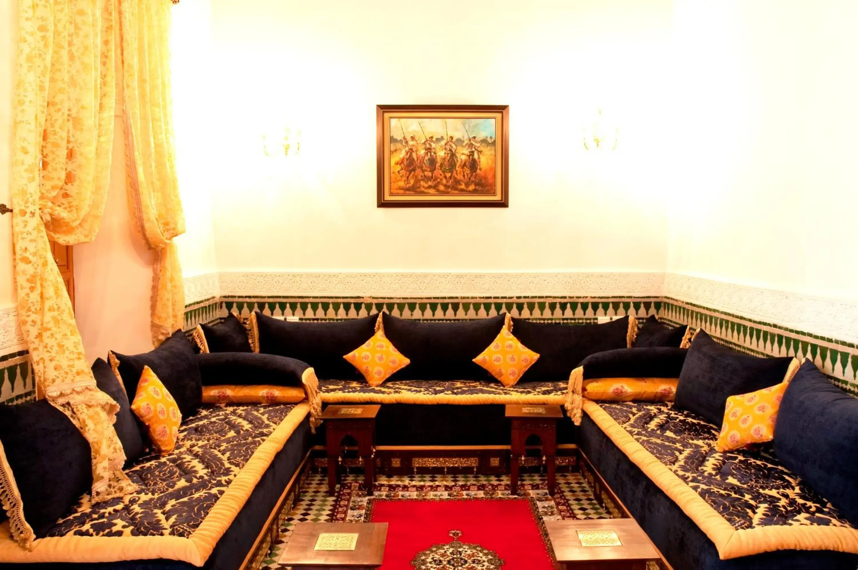 Living room in Riad-Boutique Borj Dhab Fez Living room in Riad-Boutique Borj Dhab Fez