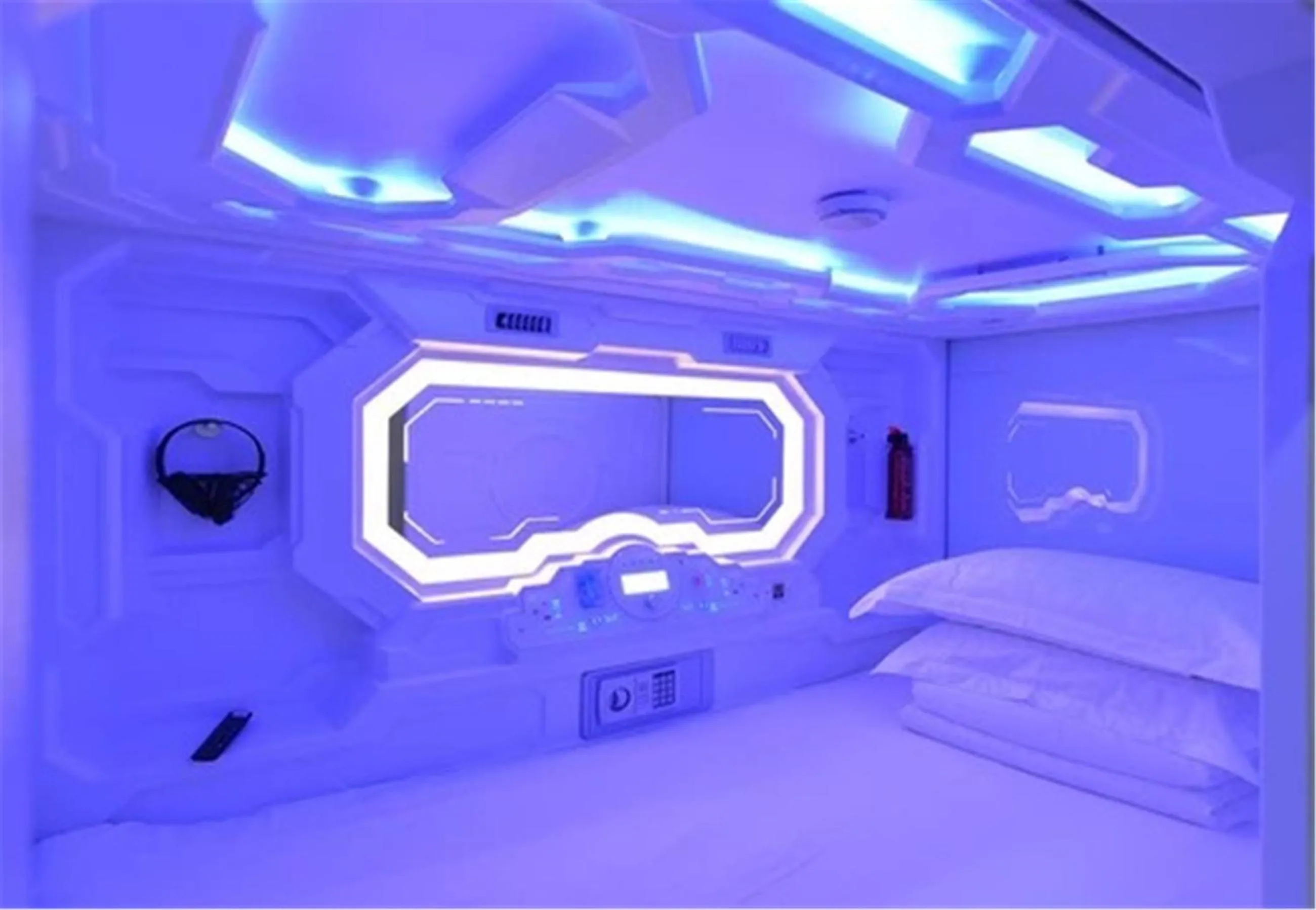 Bed in Zhuhai Dreamers Capsule Hotel