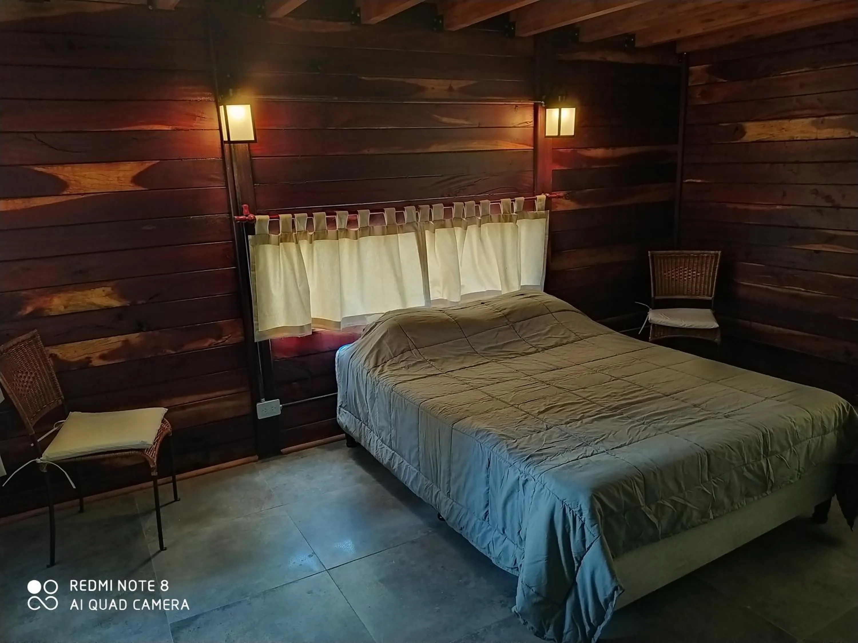 Bed in La Azotea cabañas & suites