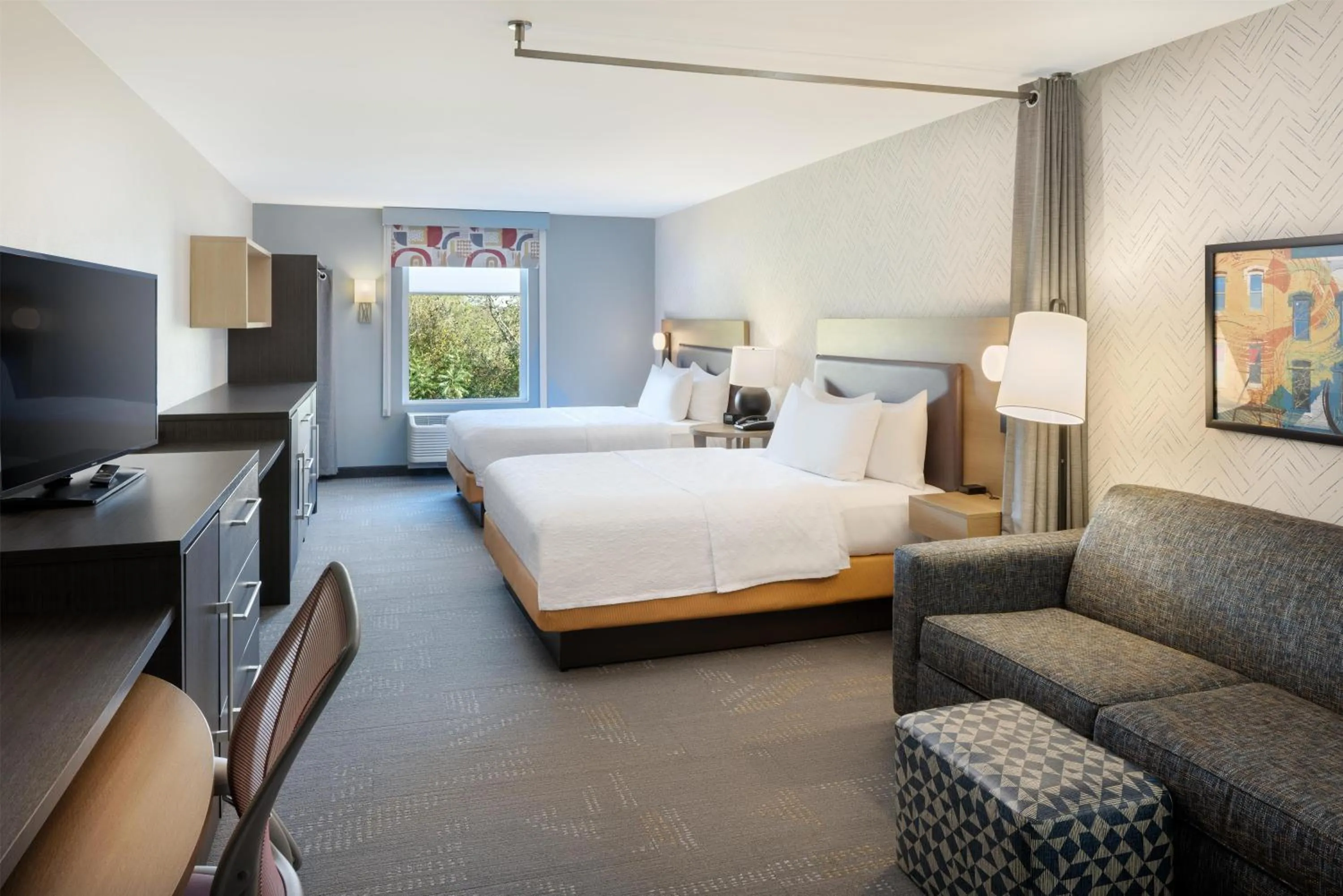 Bed in Home 2 Suites By Hilton Jackson