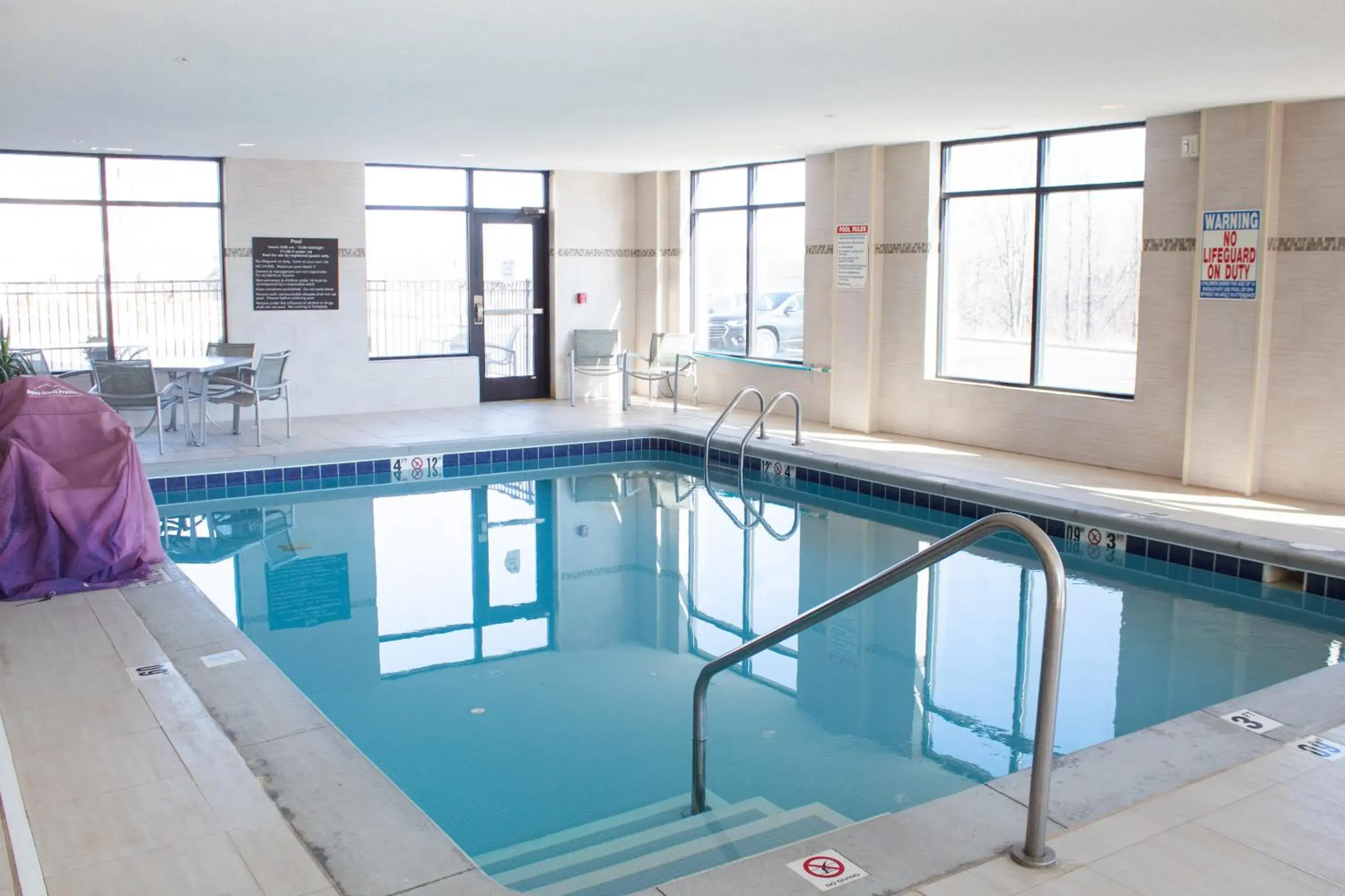 Pool view in Hampton Inn & Suites Big Rapids, Mi Pool view in Hampton Inn & Suites Big Rapids, Mi