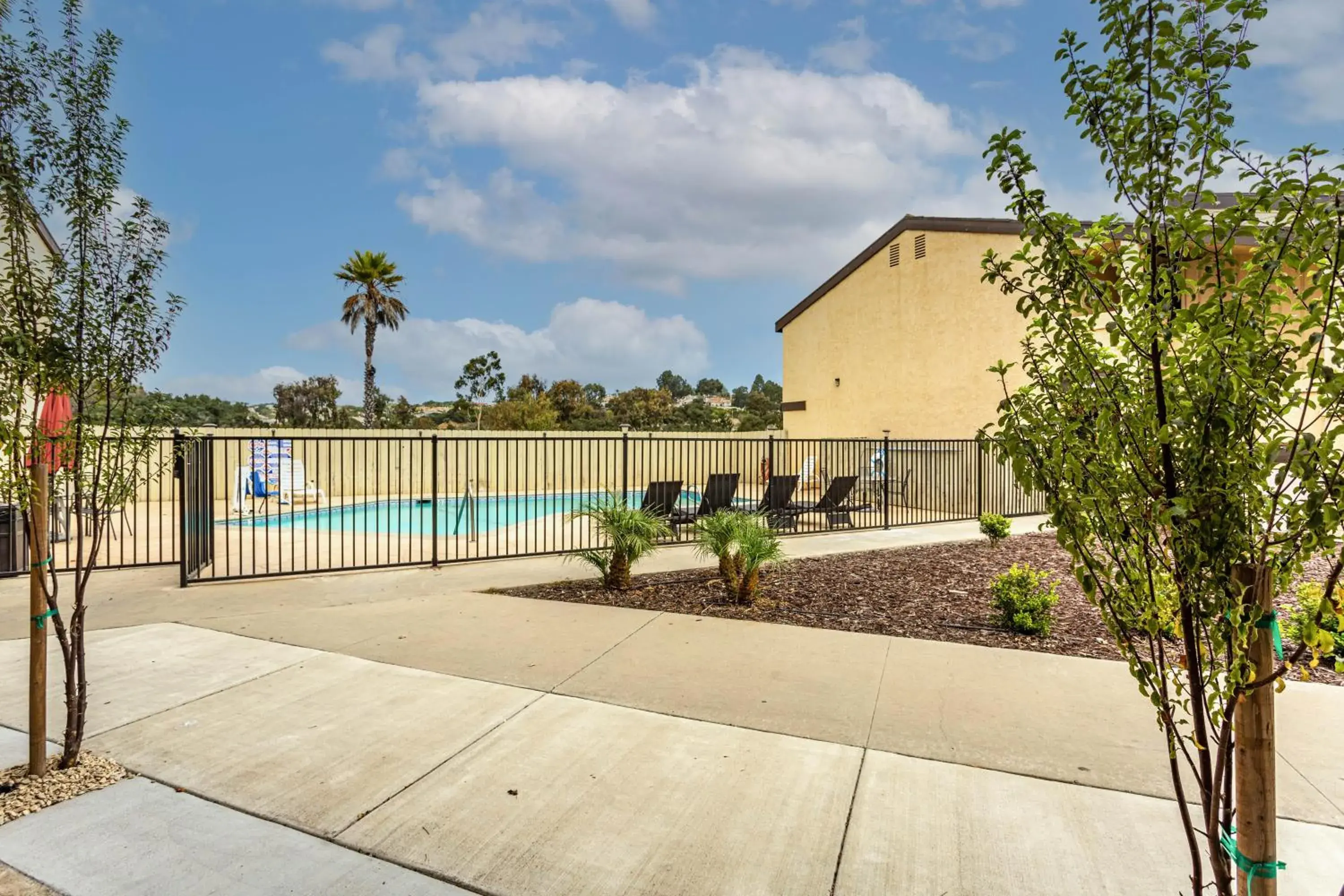 Pool view in Aloha Inn Pool view in Aloha Inn