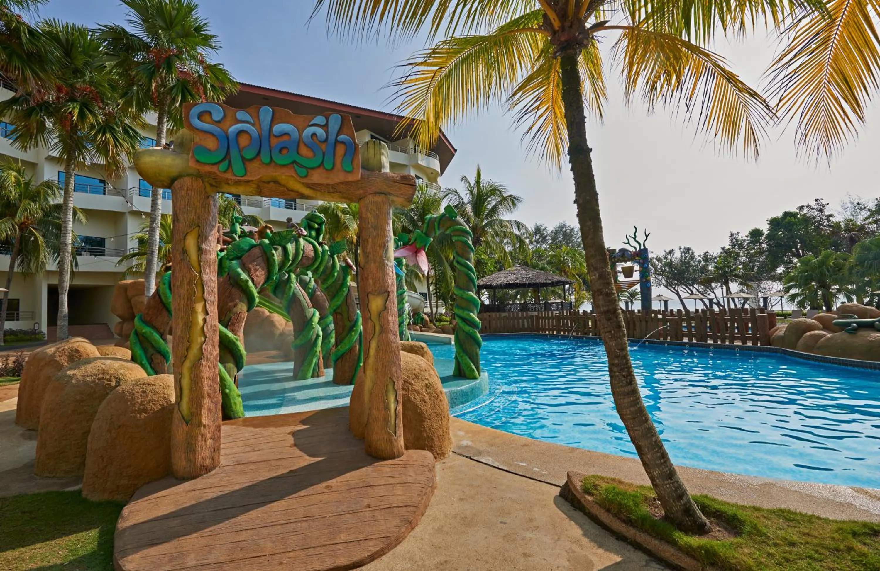 Aqua park in Swiss-Grand Beach Resort Kuantan