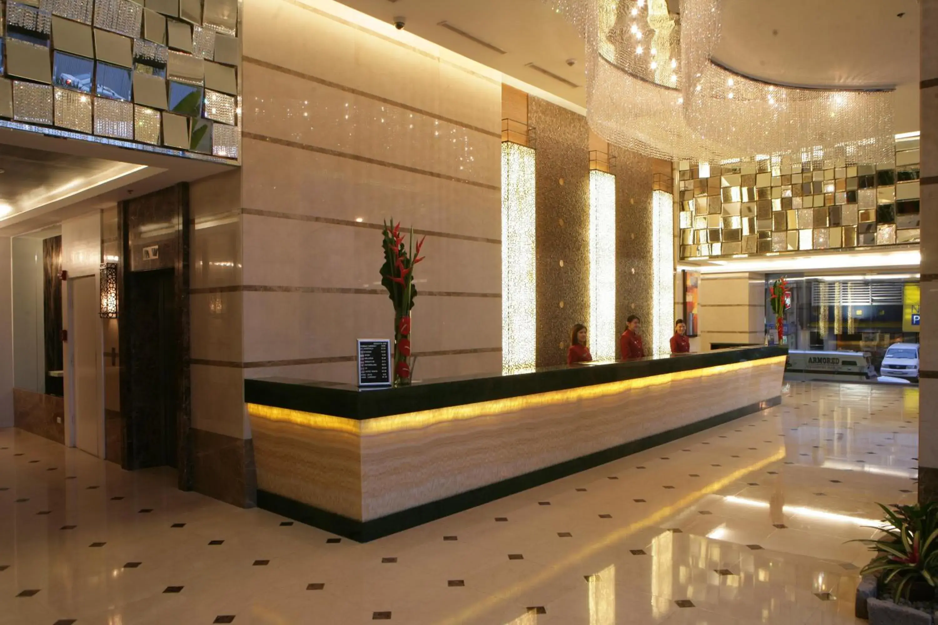 Lobby or reception in St Giles Hotel Makati Lobby or reception in St Giles Hotel Makati