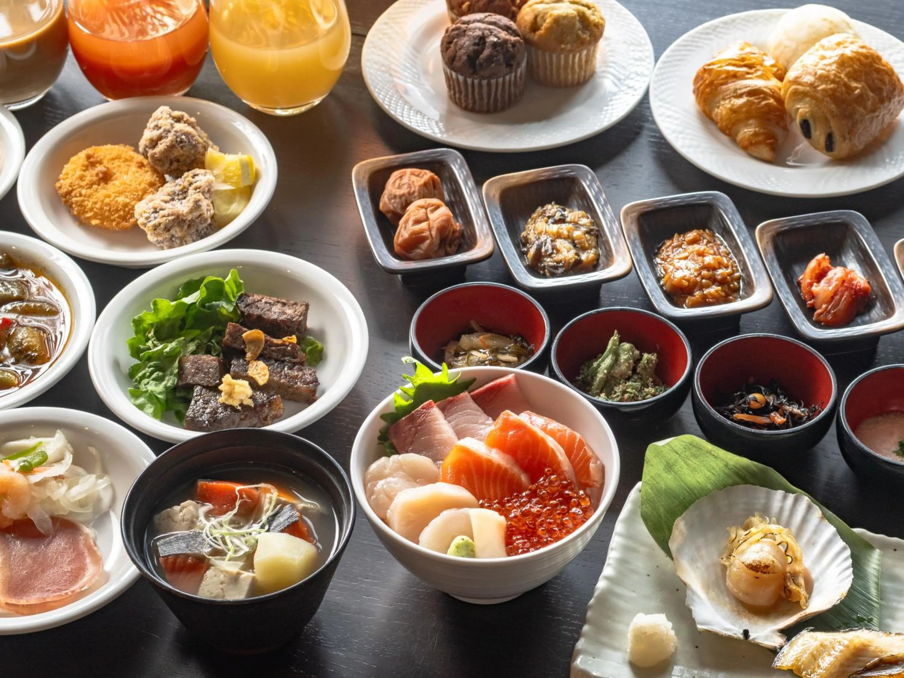 Buffet breakfast in La Vista Daisetsuzan