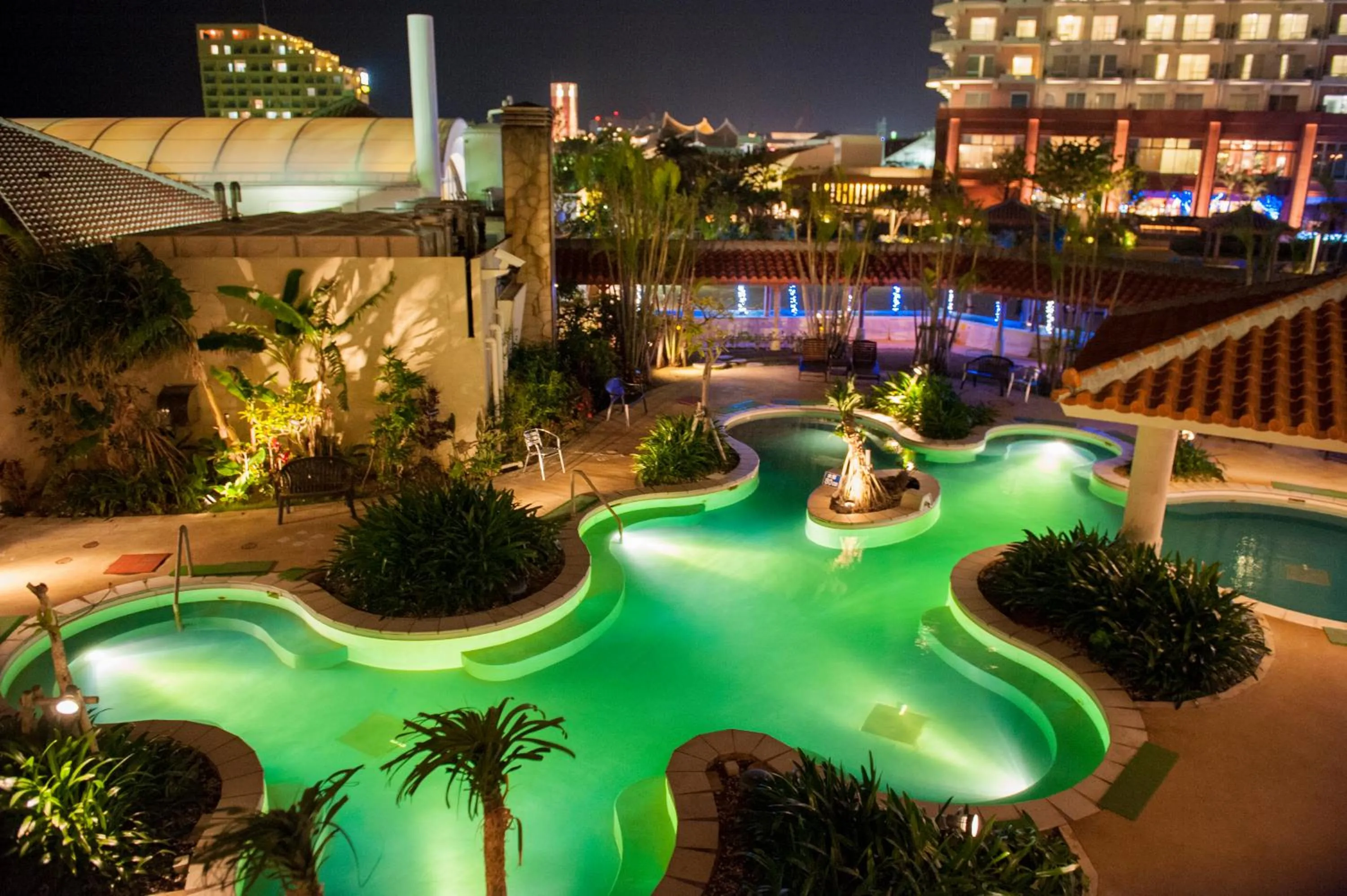 Night in The Beach Tower Okinawa