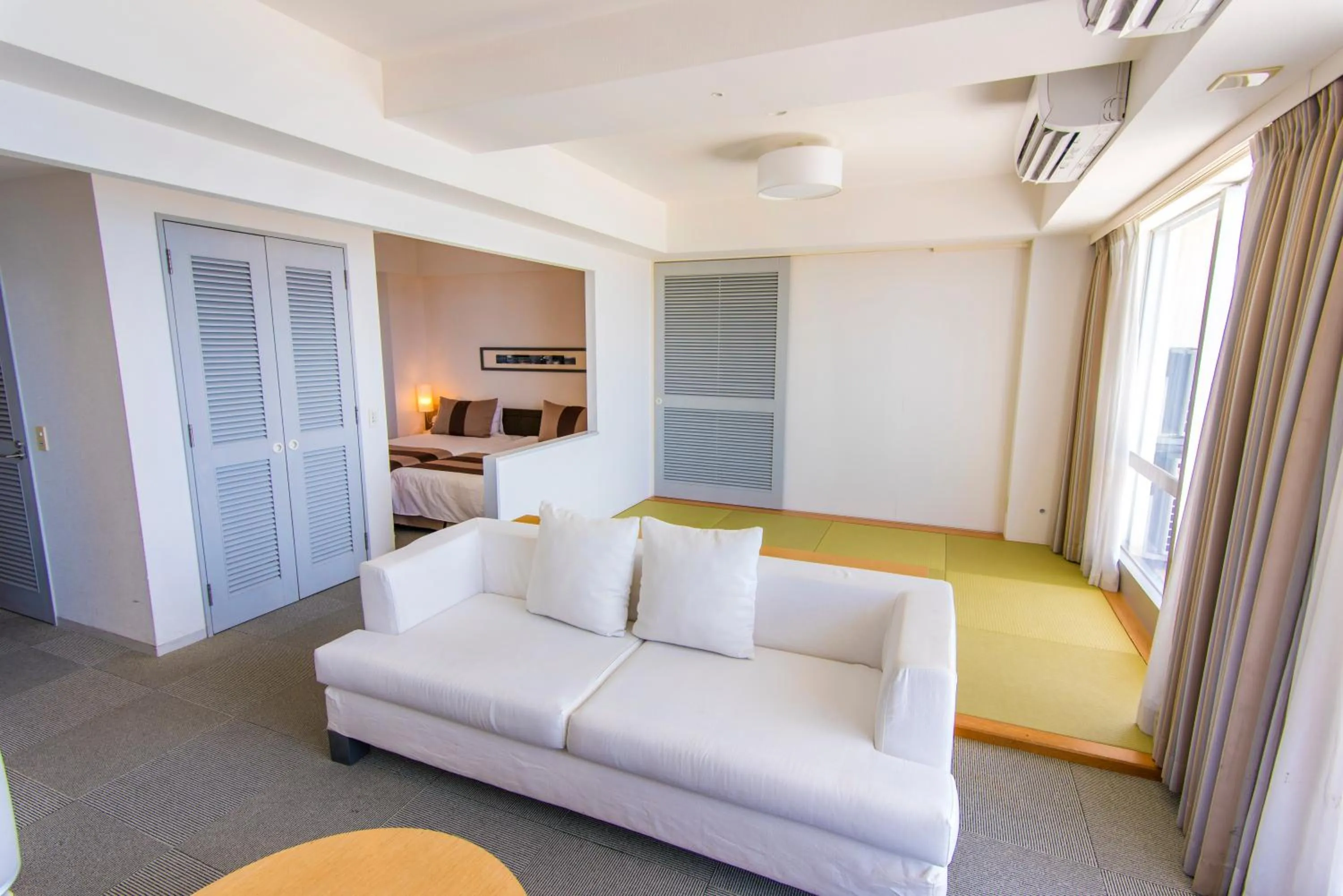Living room in The Beach Tower Okinawa