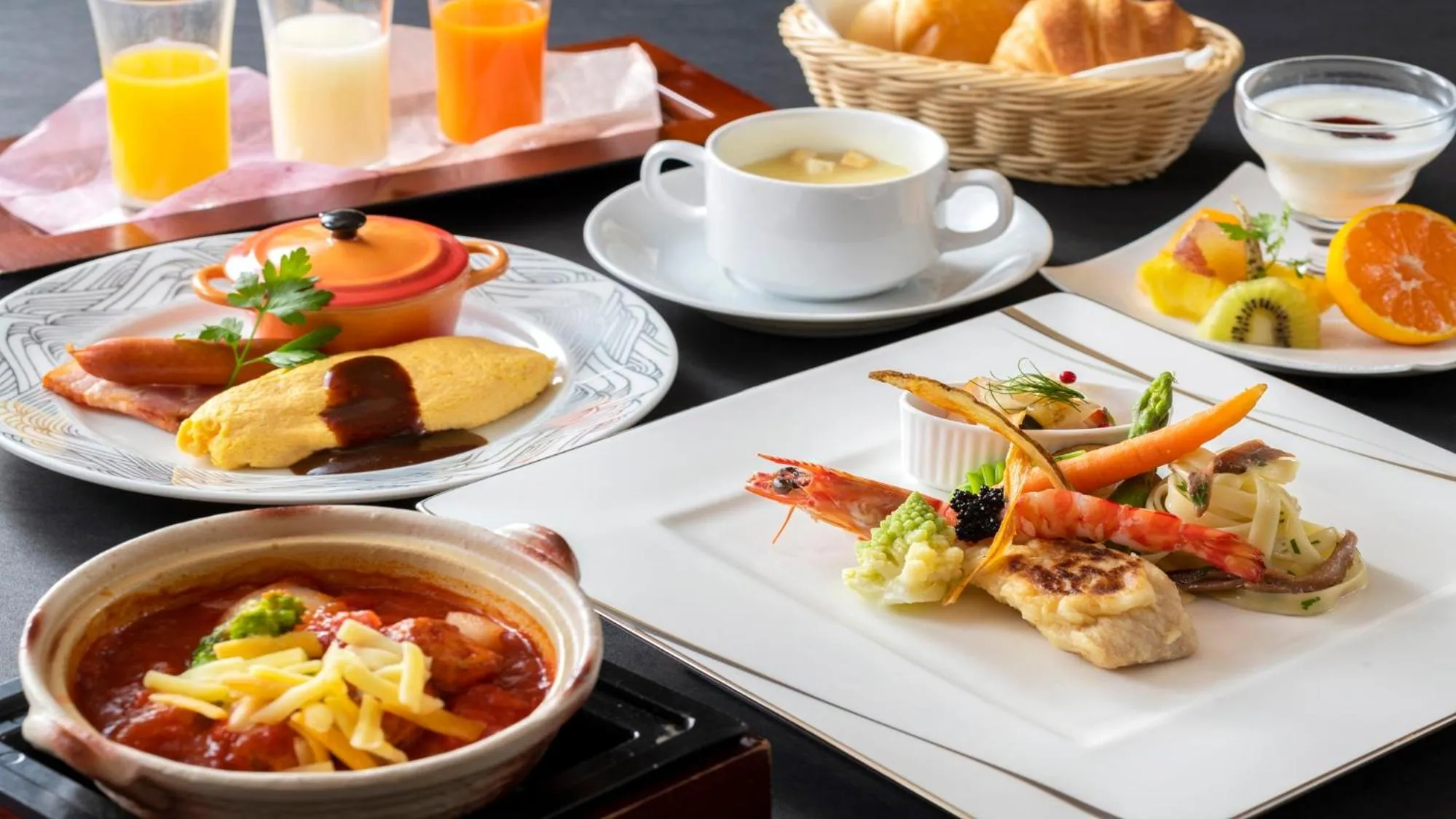 Breakfast in Hamachidorinoyu Kaisyu