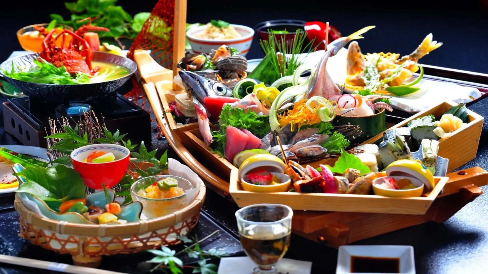 Dinner in Hamachidorinoyu Kaisyu