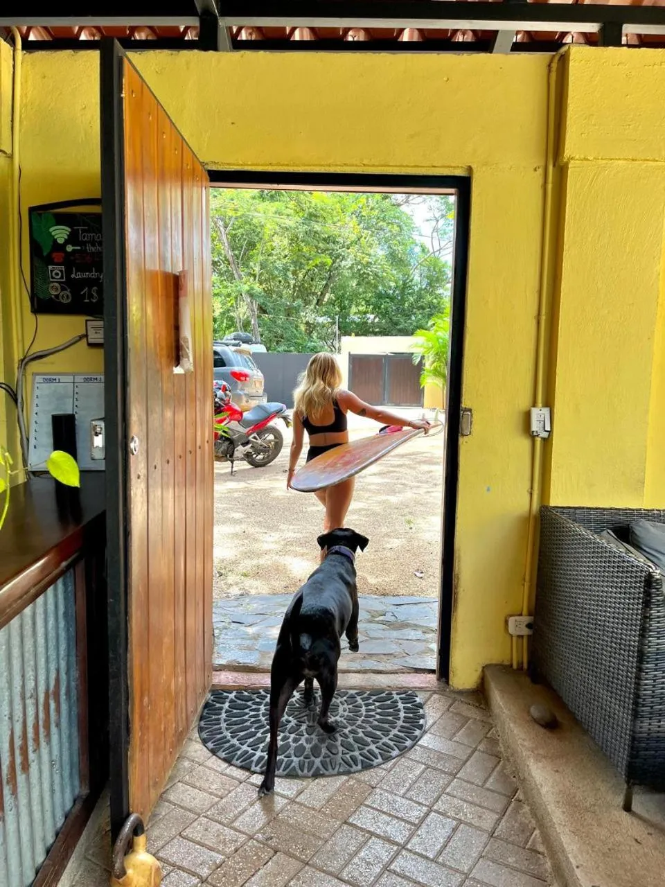 Lobby or reception in Tamarindo Backpackers
